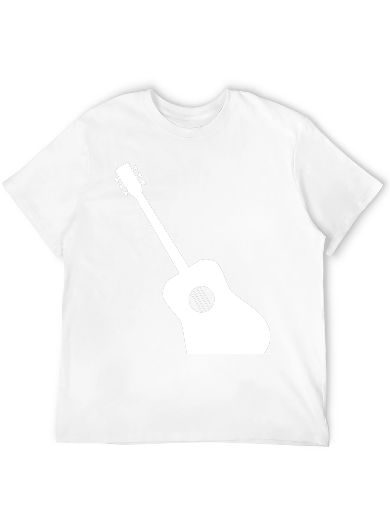 Acoustic Guitar Graphic T-Shirt - Black