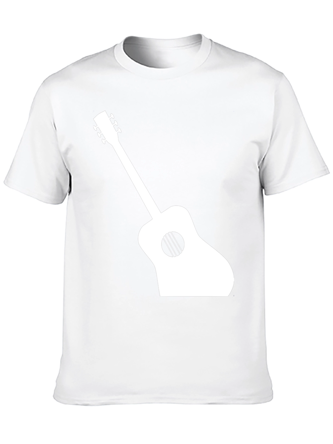 Acoustic Guitar Graphic T-Shirt - Black