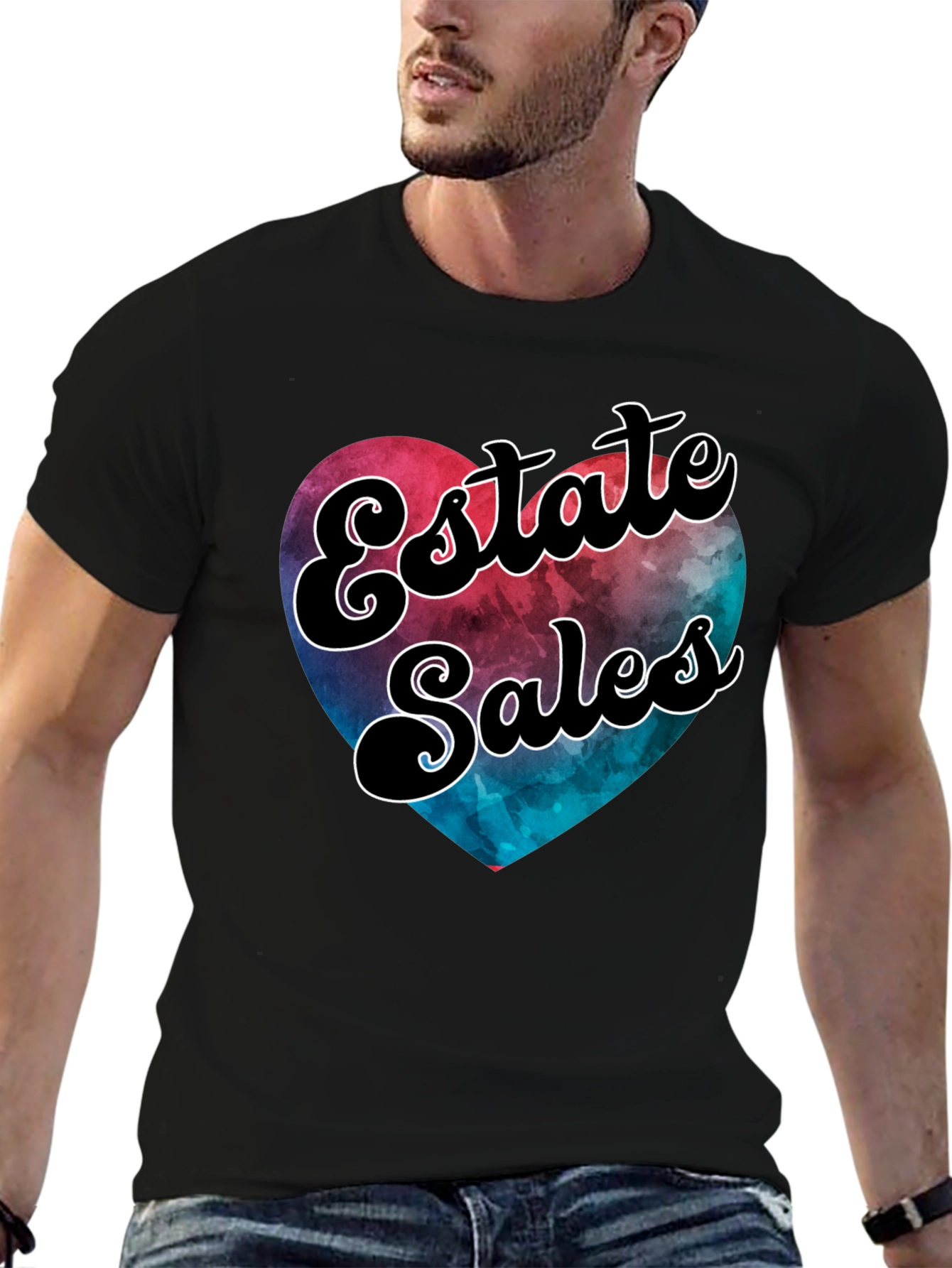 Estate Sales Heart Graphic T-Shirt