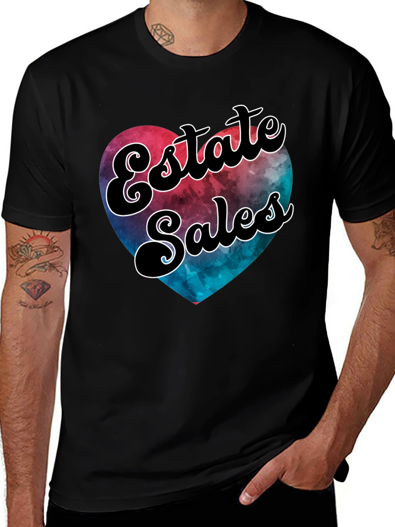 Estate Sales Heart Graphic T-Shirt
