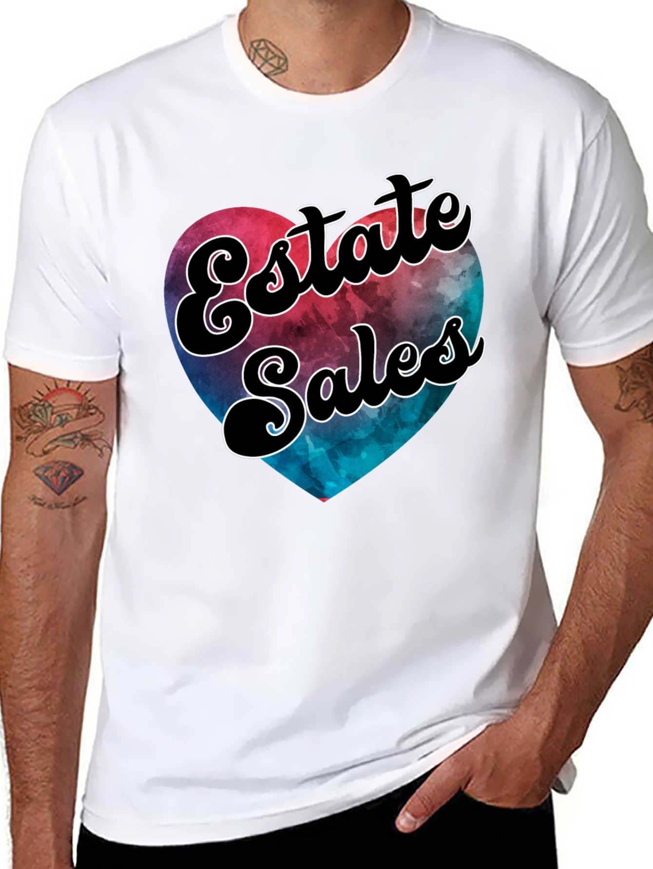 Estate Sales Heart Graphic T-Shirt