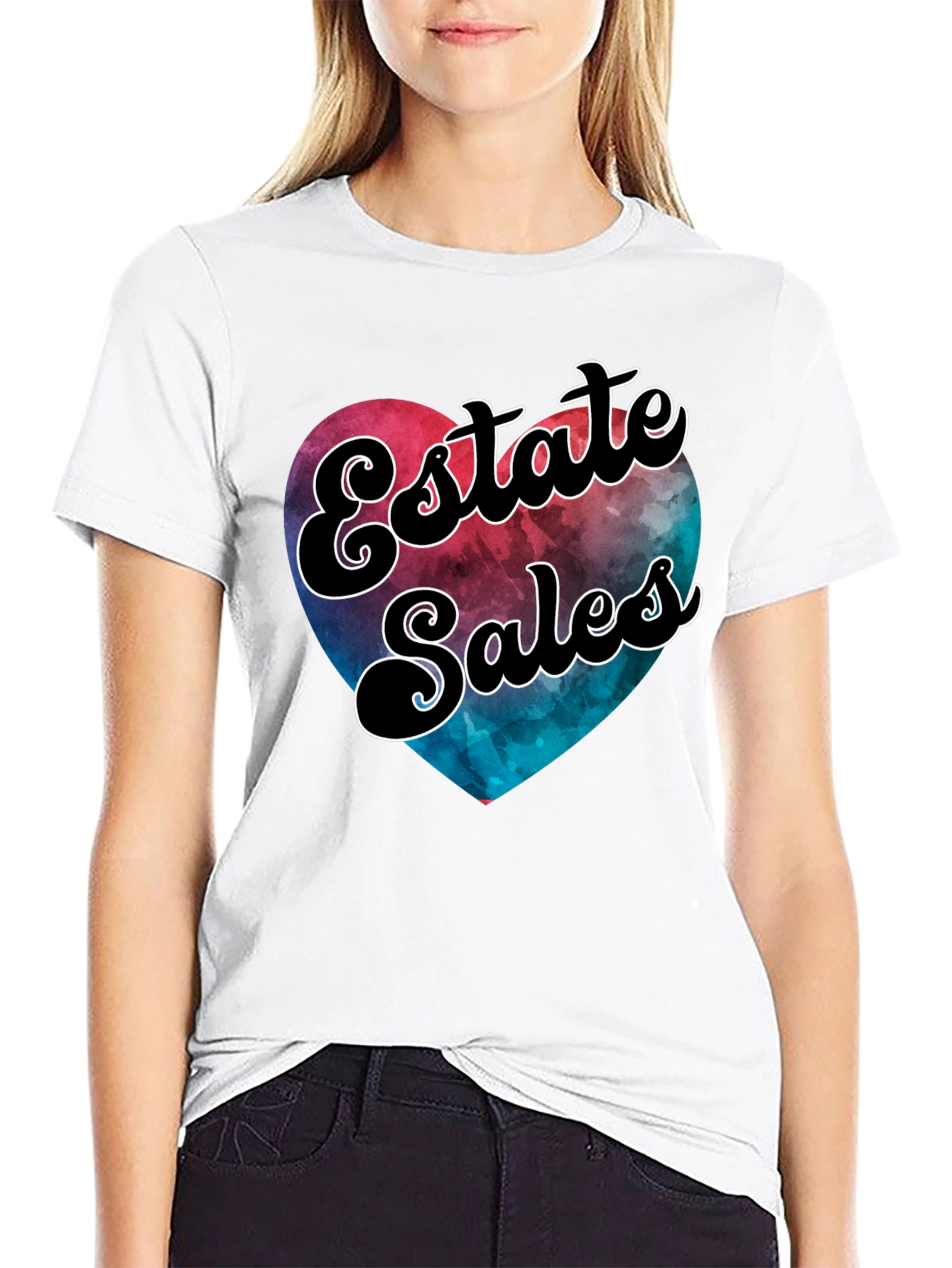 Estate Sales Heart Graphic T-Shirt