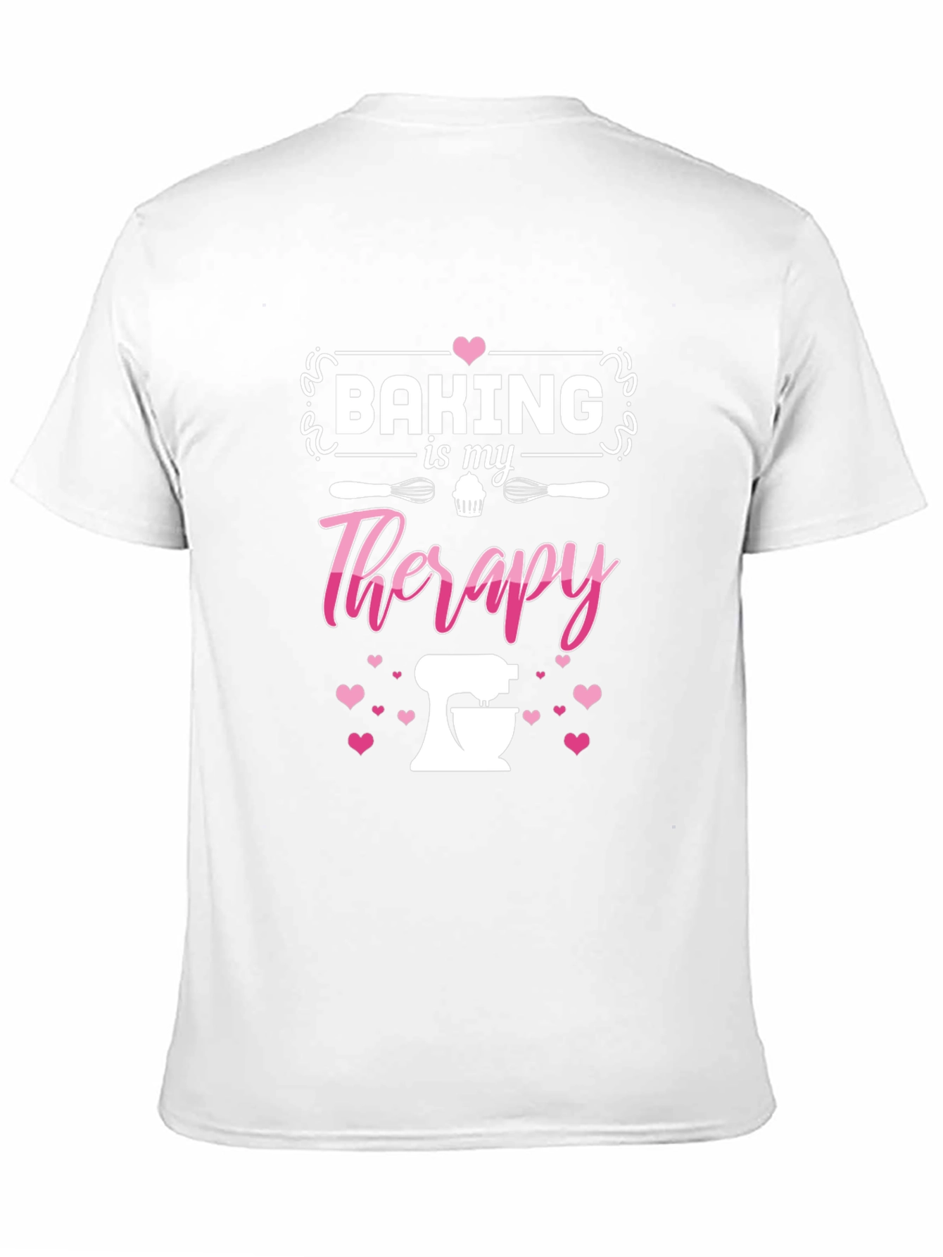 Baking is My Therapy Graphic Tee - Black