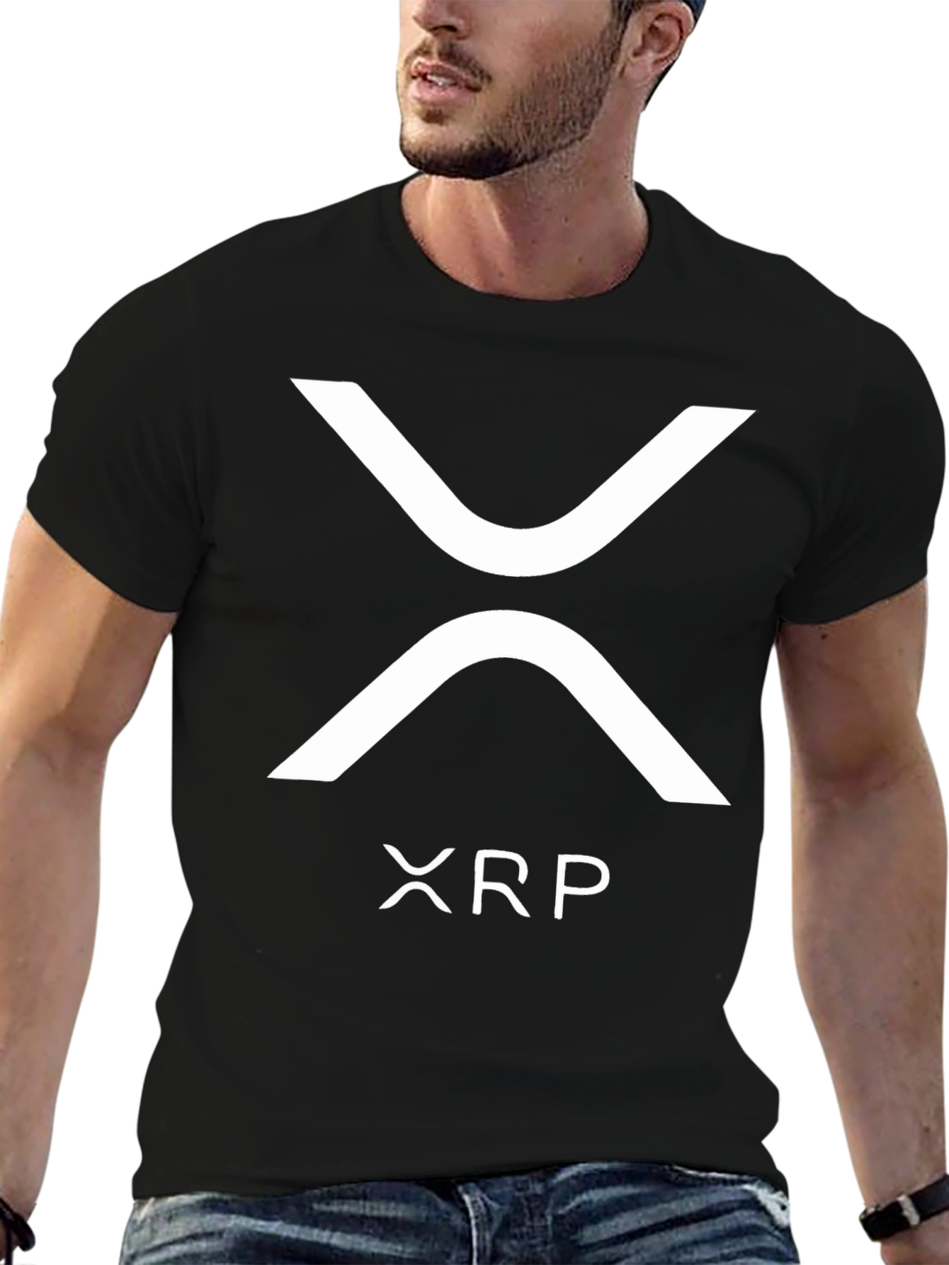 XRP Cryptocurrency Black T-Shirt