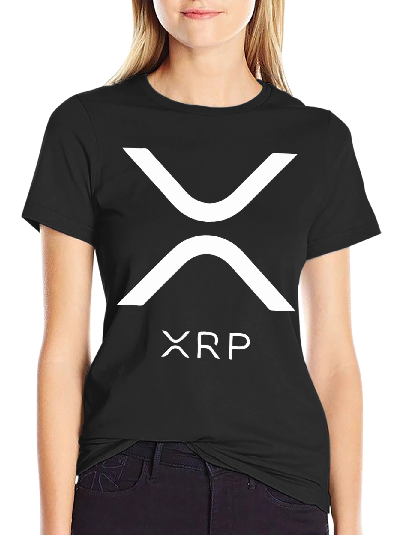 XRP Cryptocurrency Black T-Shirt
