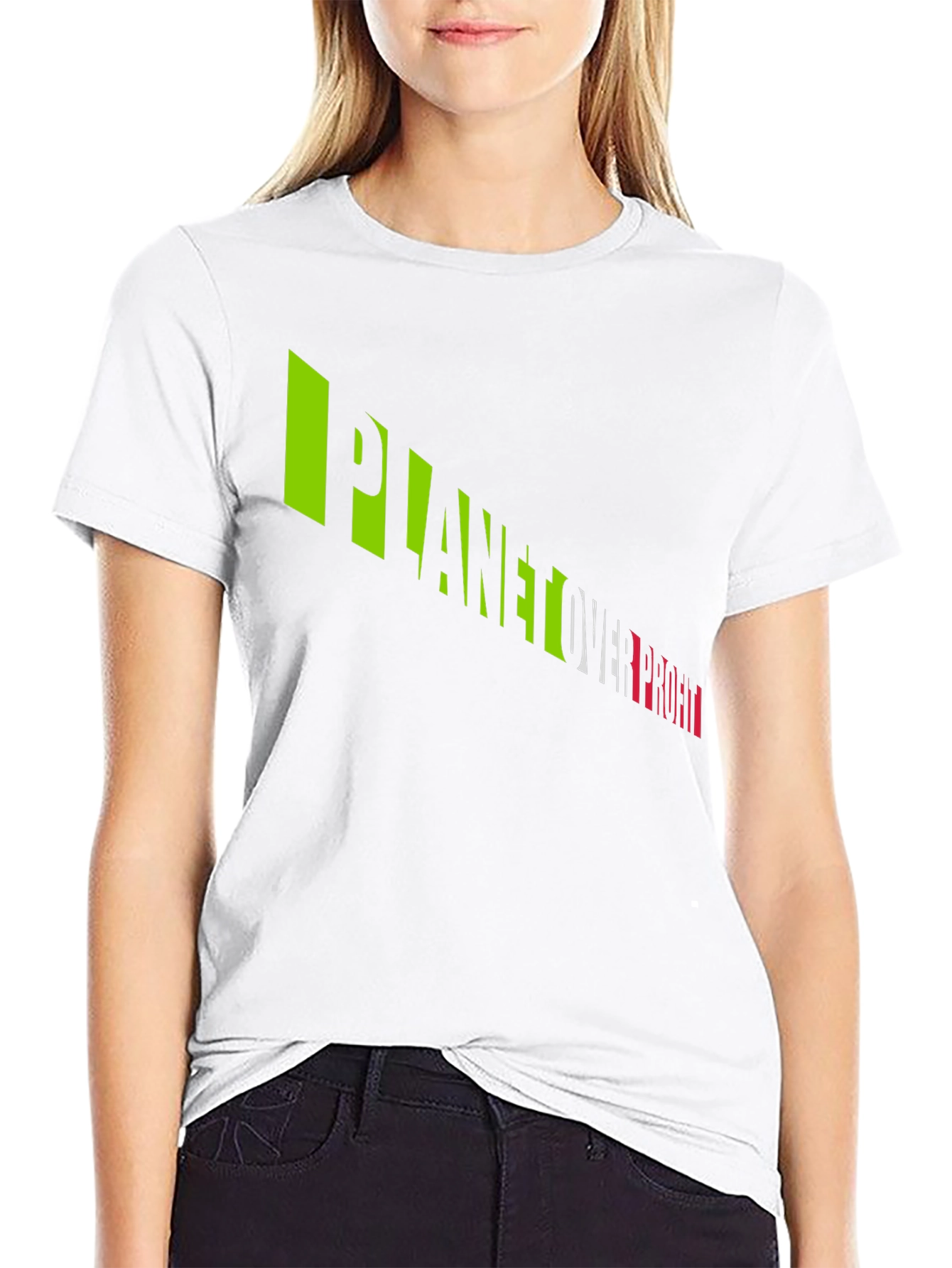 Planet Over Profit Graphic Tee - Eco-Conscious T-Shirt