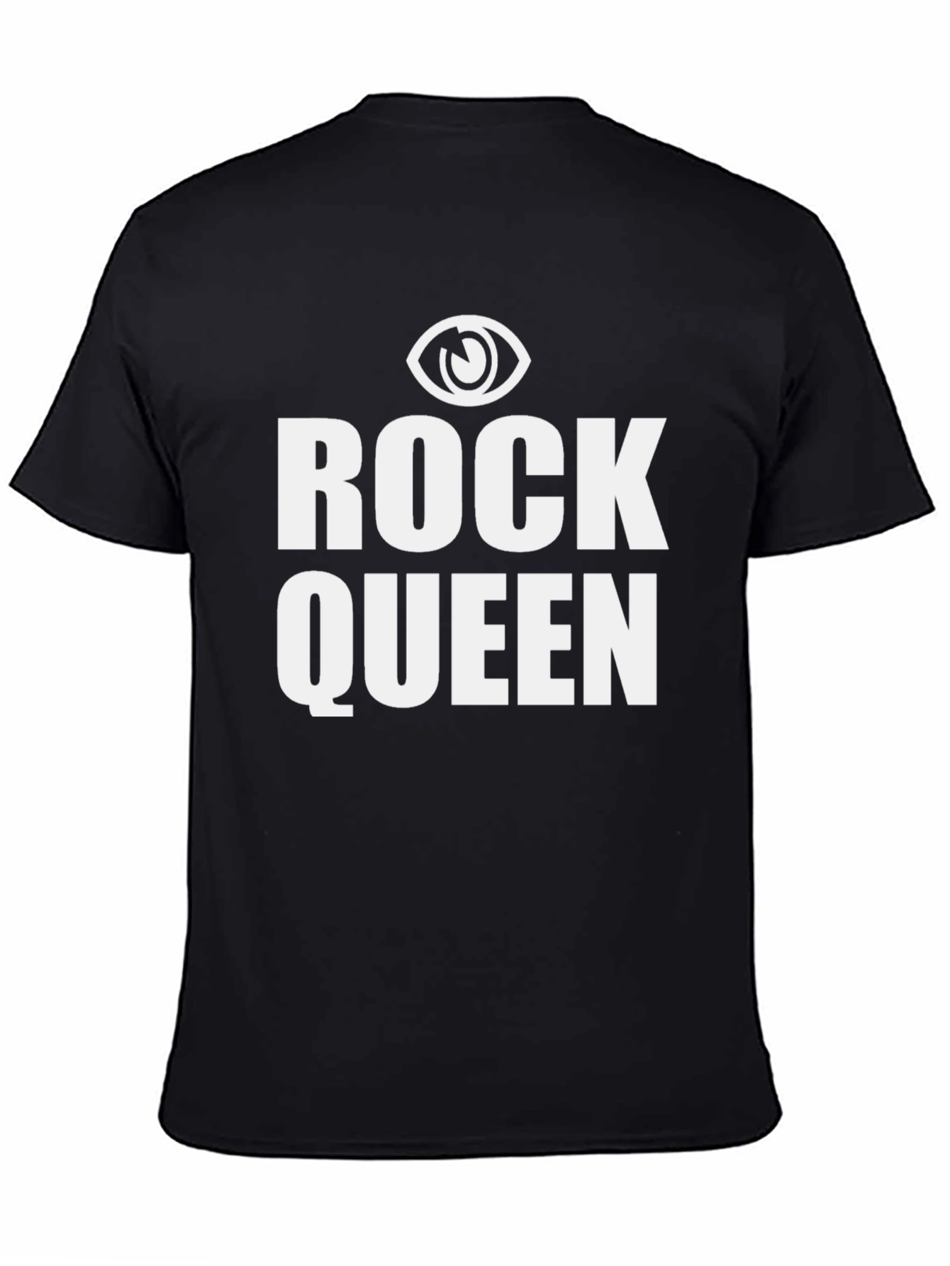 Rock Queen Graphic Tee - Black Cotton Blend