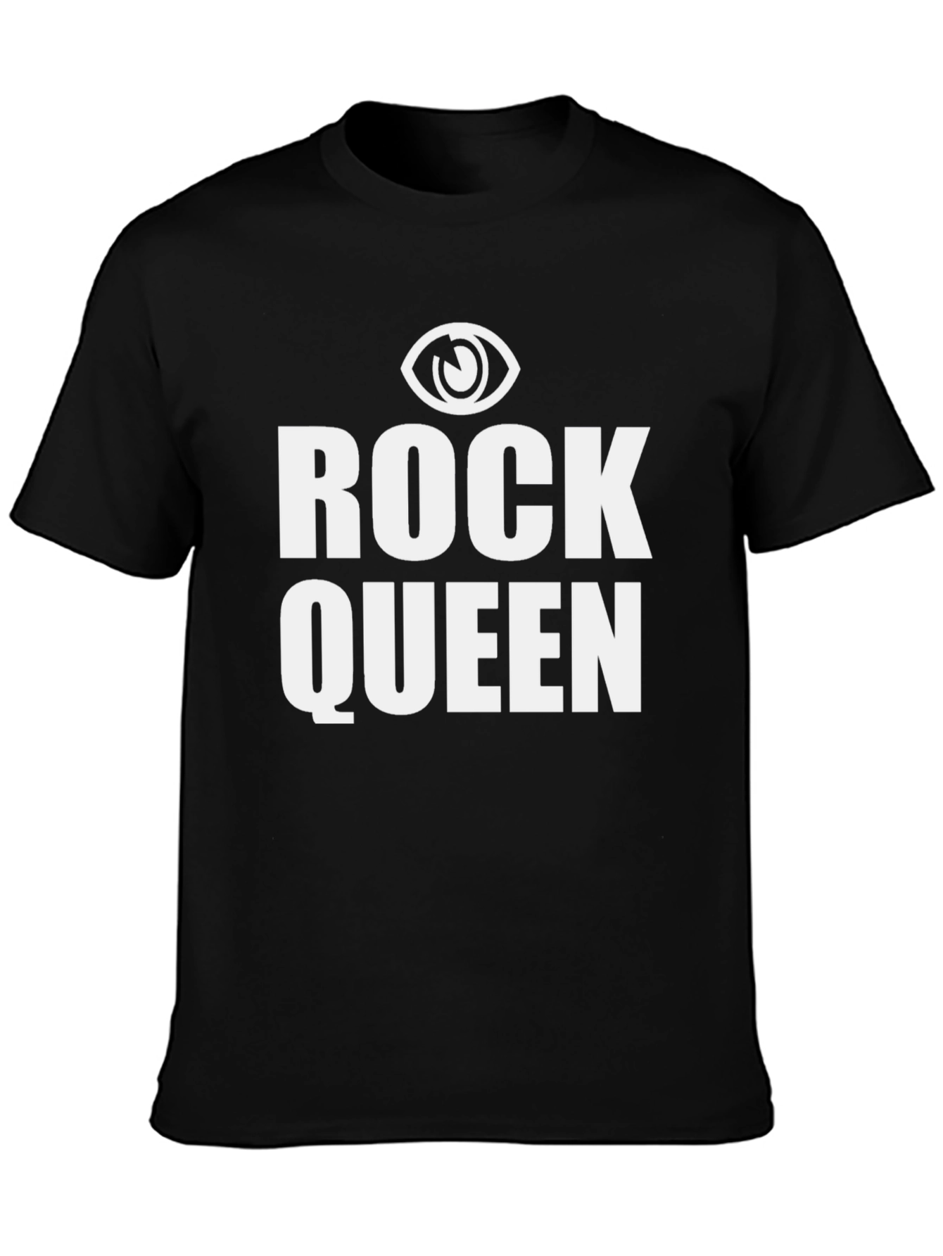 Rock Queen Graphic Tee - Black Cotton Blend