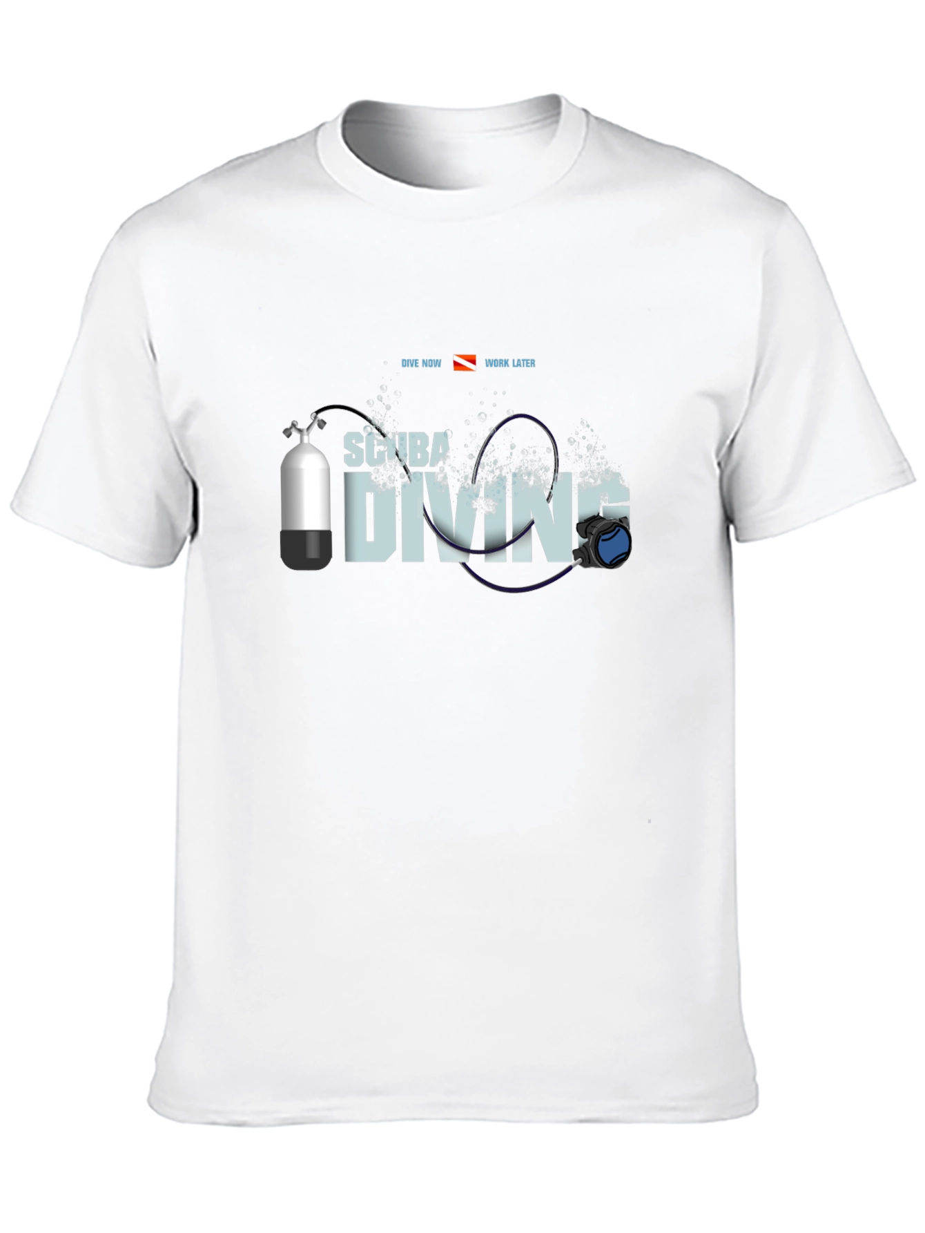 Scuba Diving T-Shirt - Dive Now Work Later