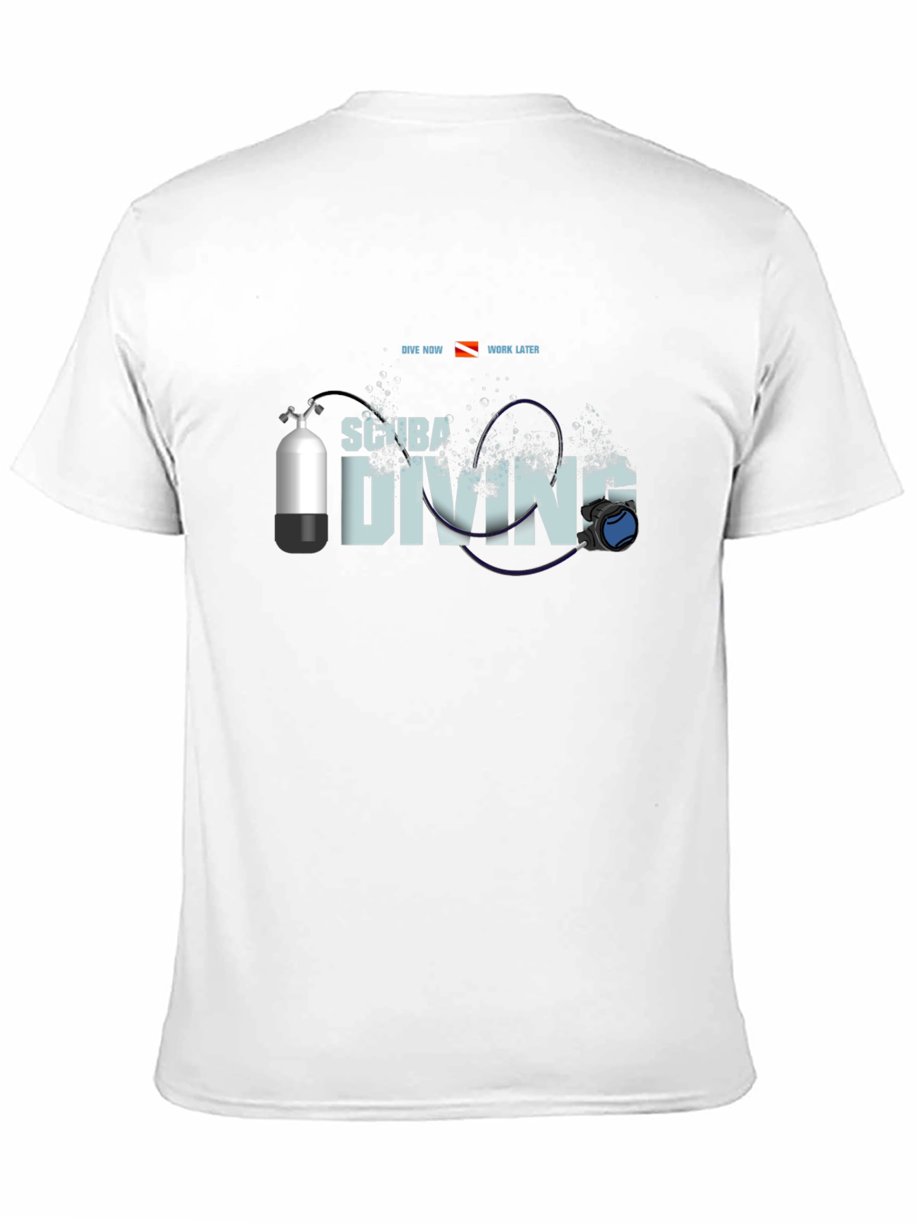 Scuba Diving T-Shirt - Dive Now Work Later