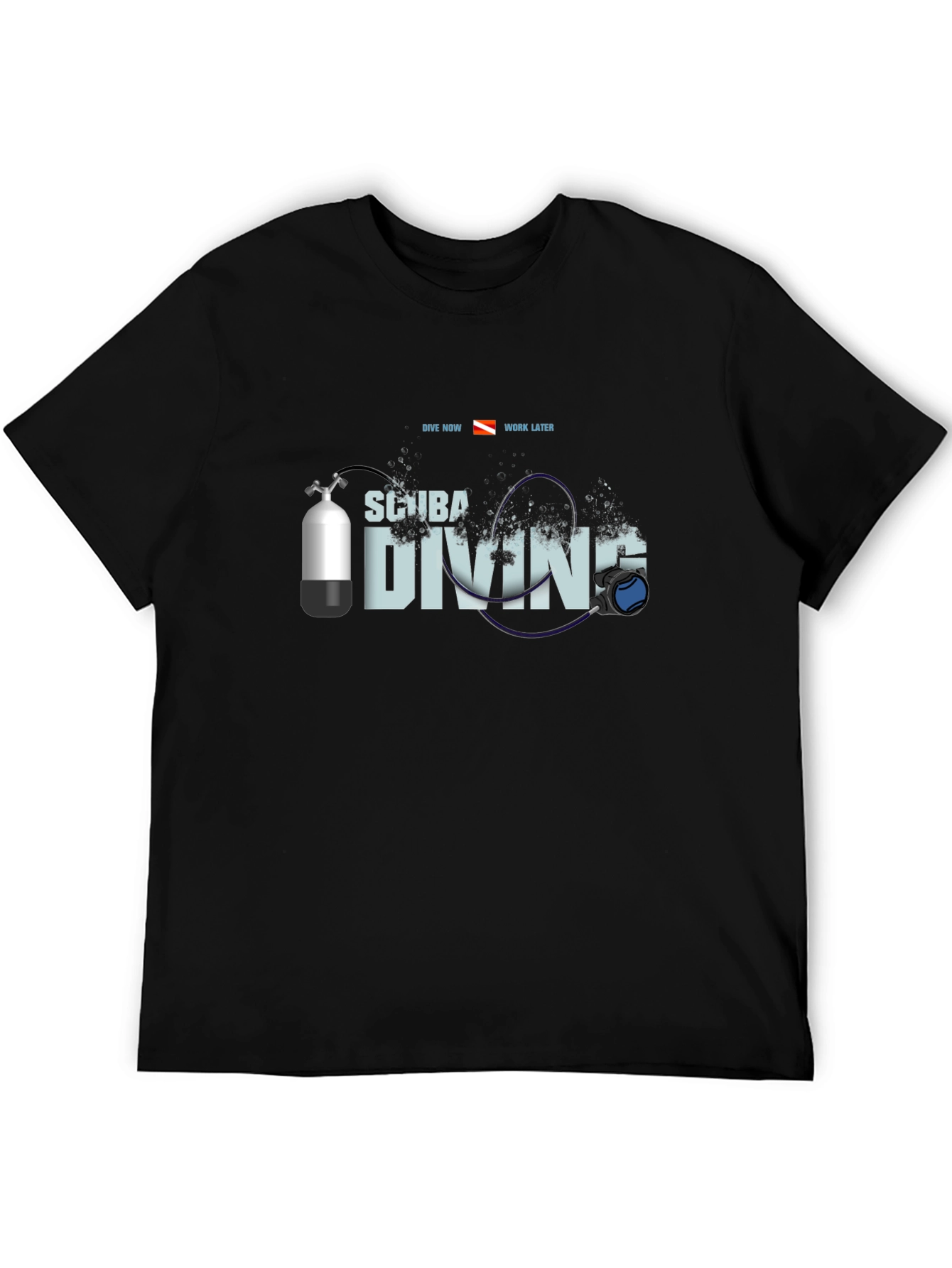 Scuba Diving T-Shirt - Dive Now Work Later