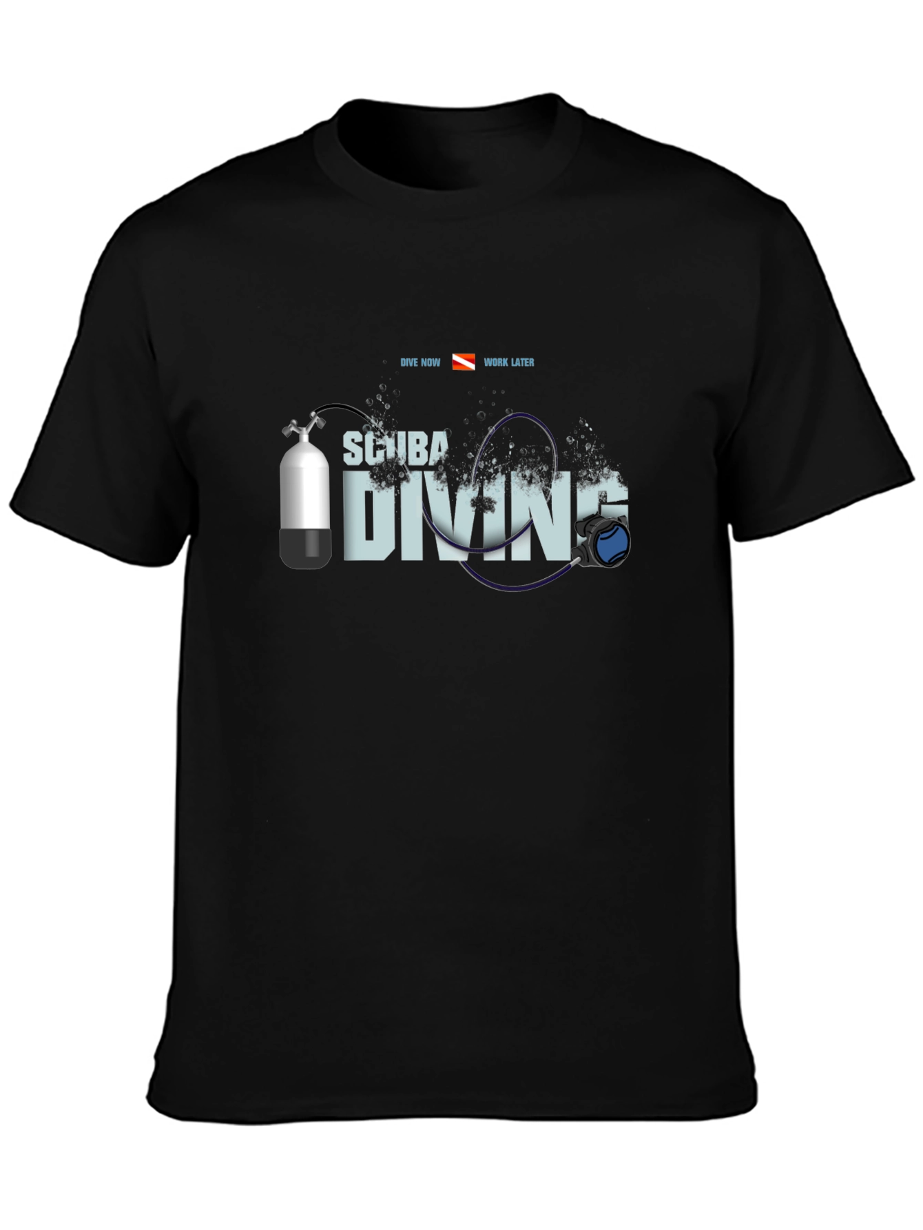 Scuba Diving T-Shirt - Dive Now Work Later