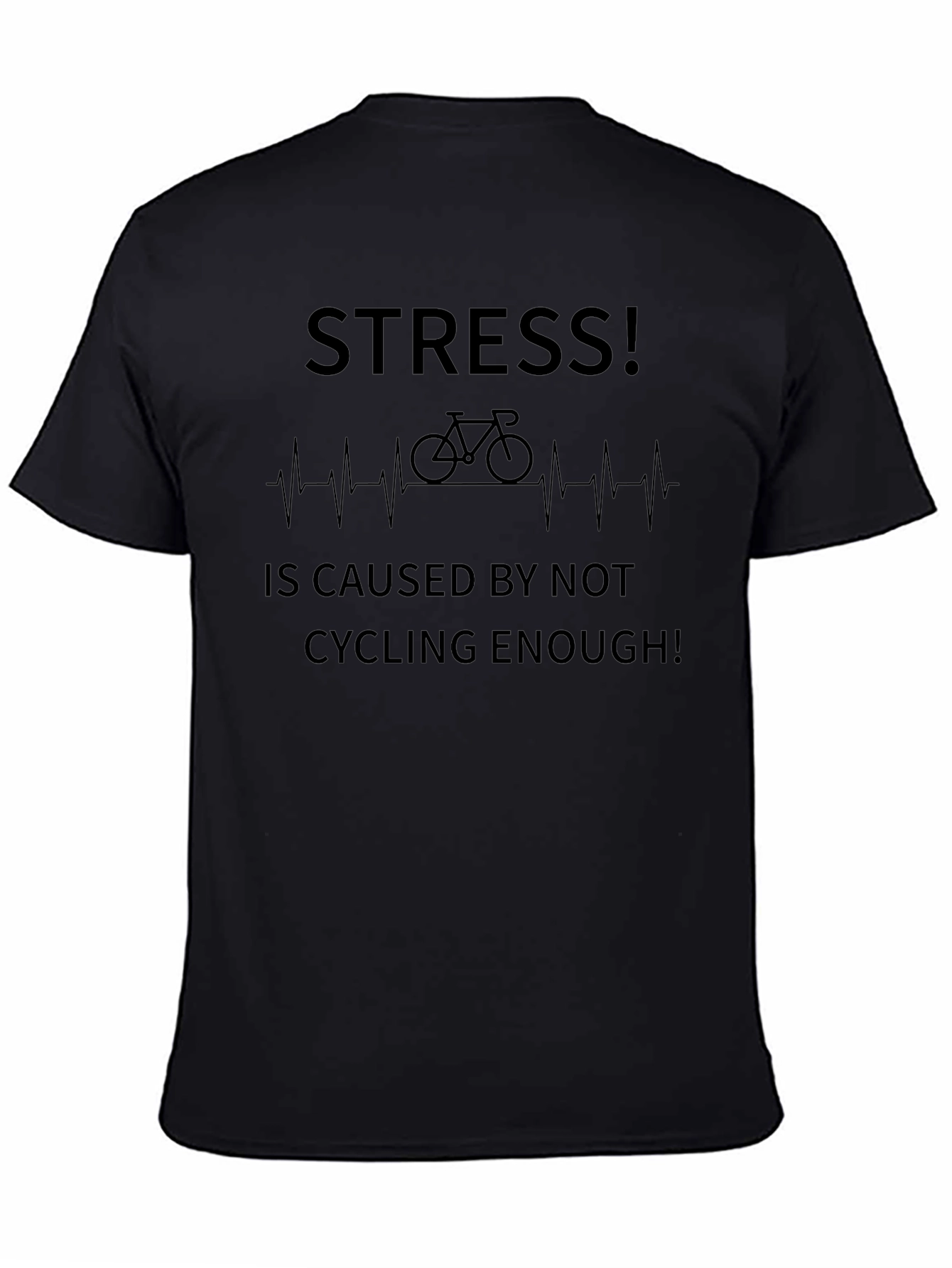 Stress Cycling T-Shirt - Funny Biker Tee