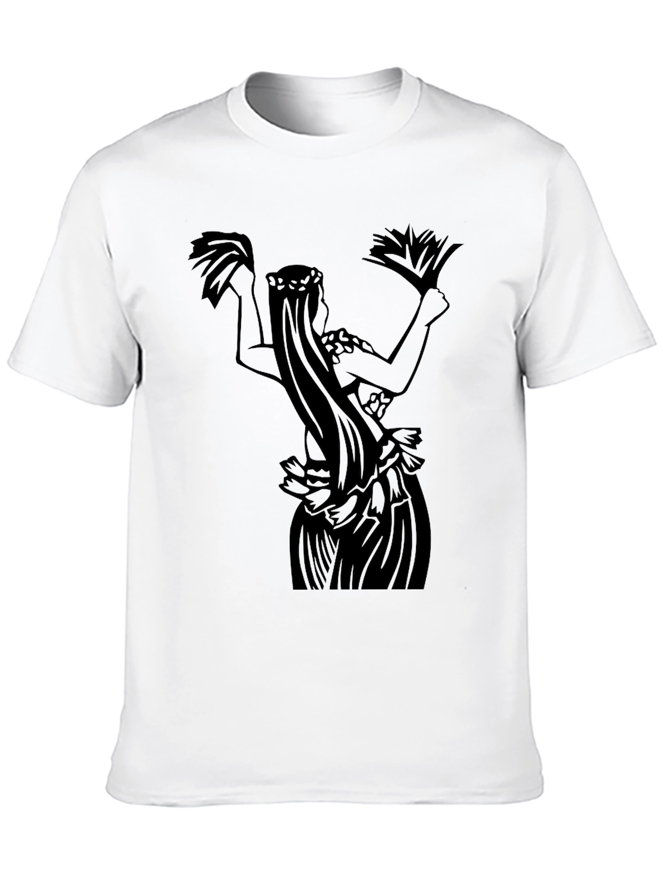 Hula Dancer Graphic Tee - Black