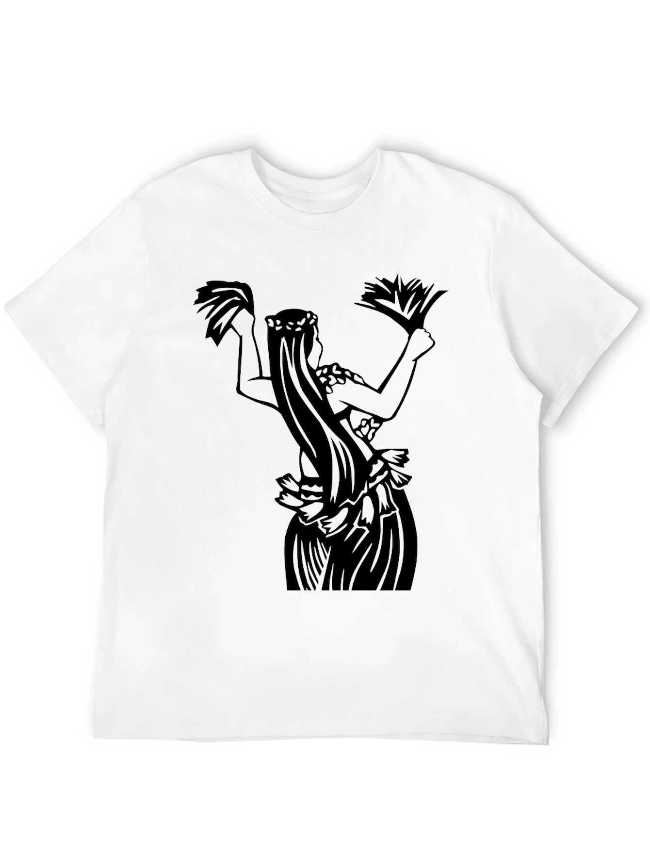 Hula Dancer Graphic Tee - Black