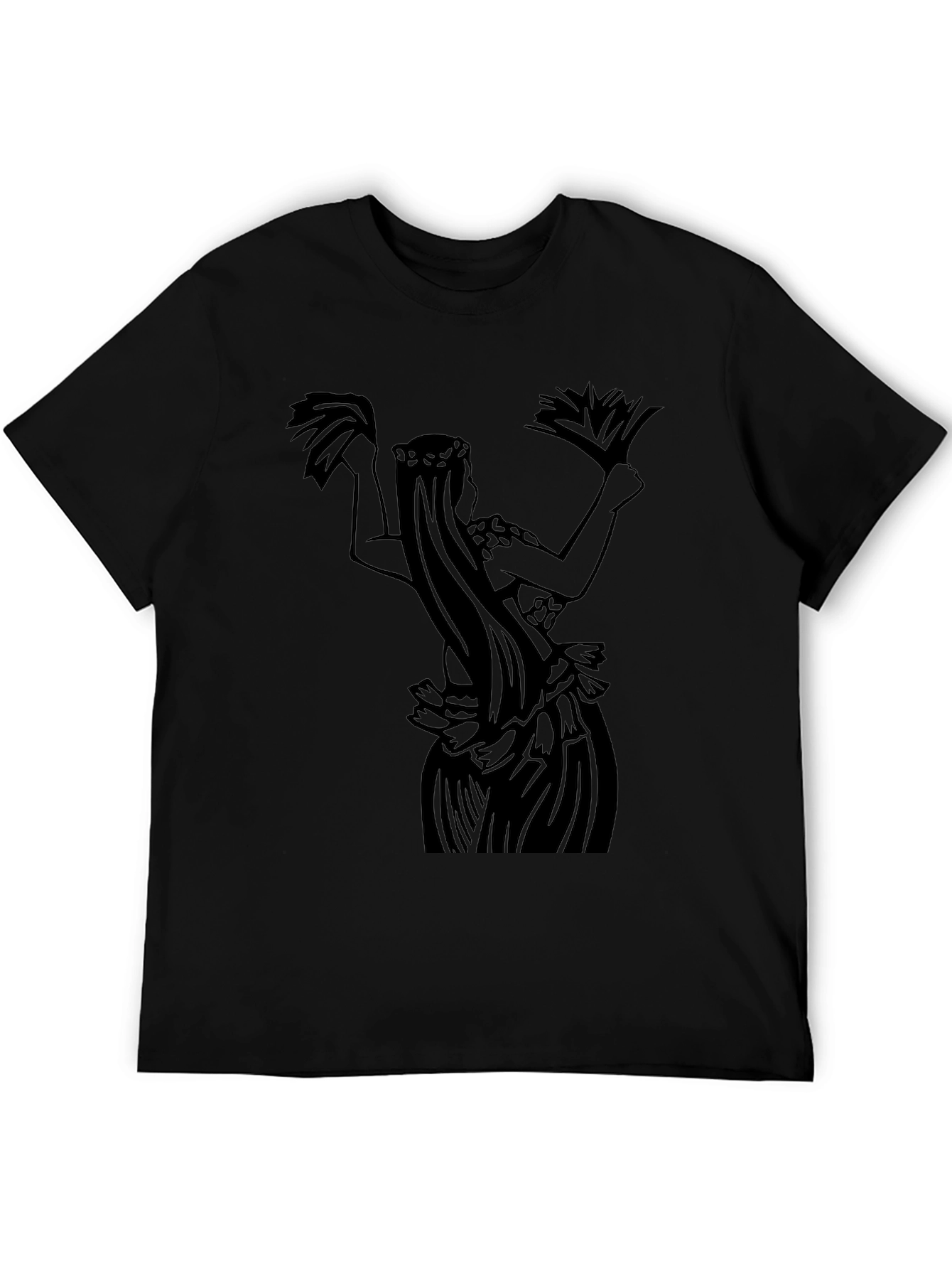 Hula Dancer Graphic Tee - Black
