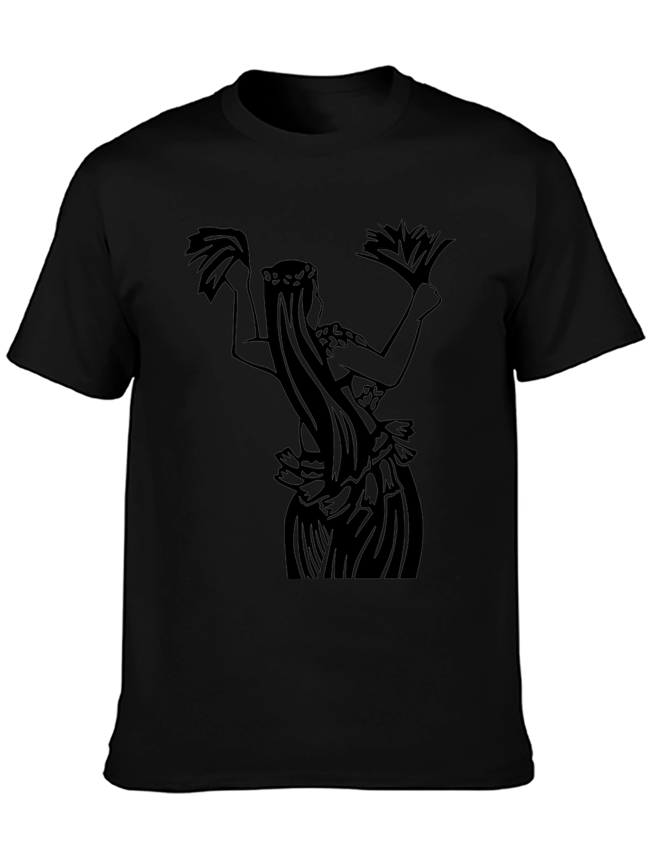 Hula Dancer Graphic Tee - Black