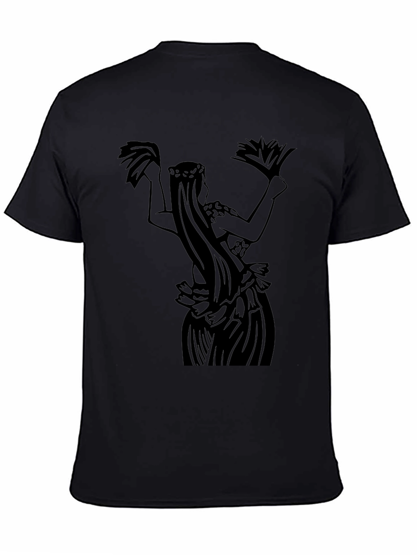 Hula Dancer Graphic Tee - Black