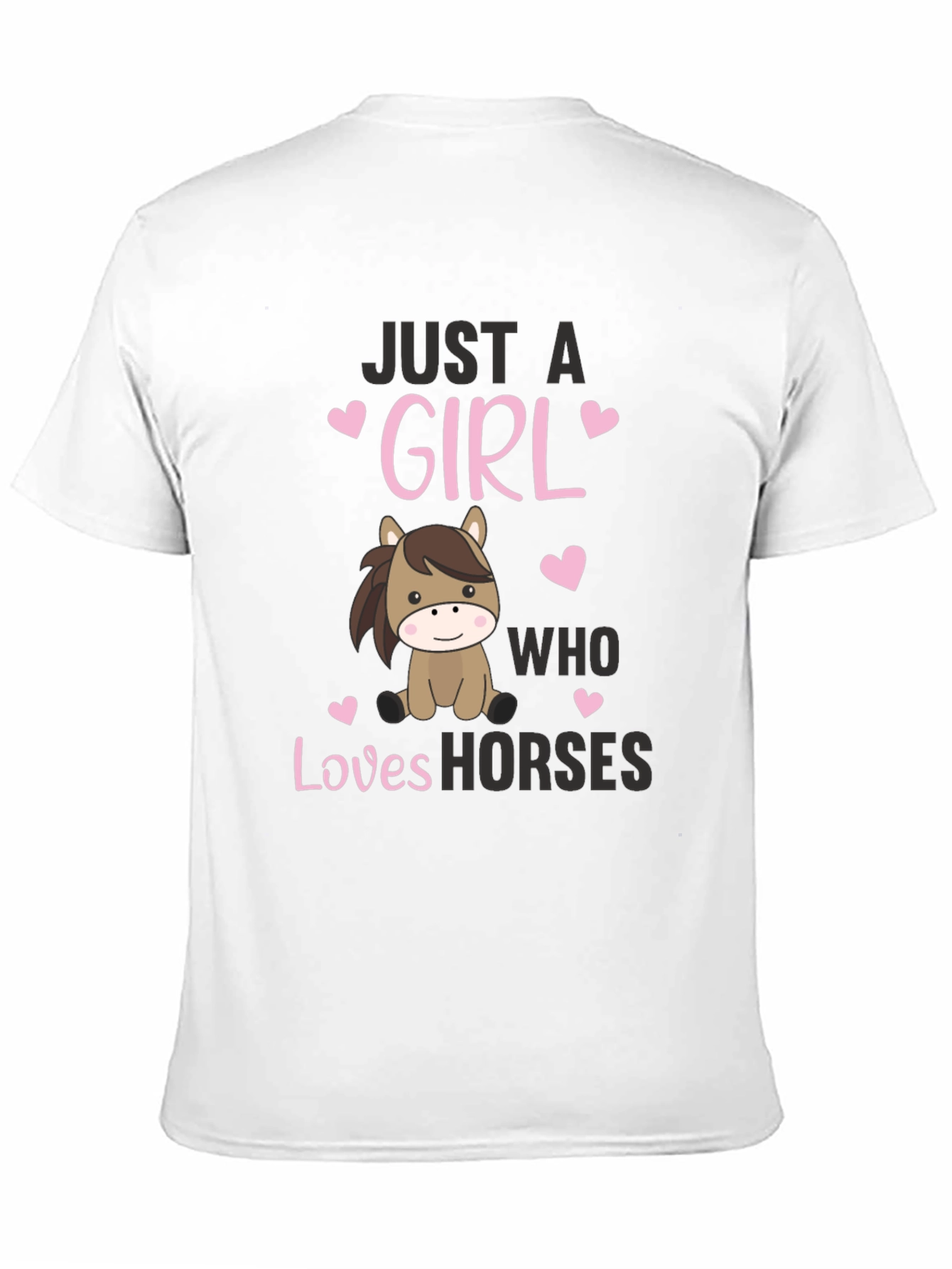 Just a Girl Who Loves Horses Graphic Tee