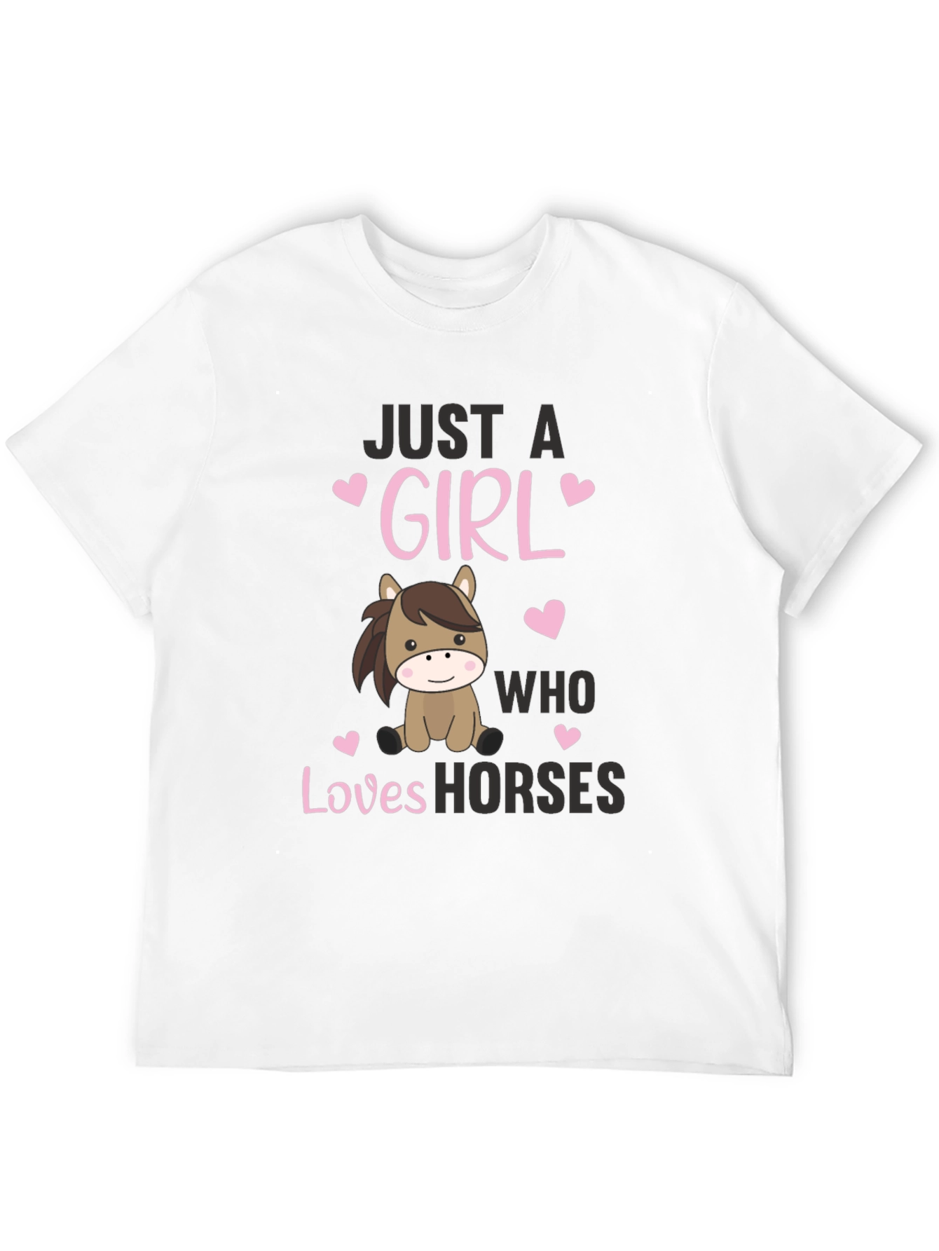 Just a Girl Who Loves Horses Graphic Tee
