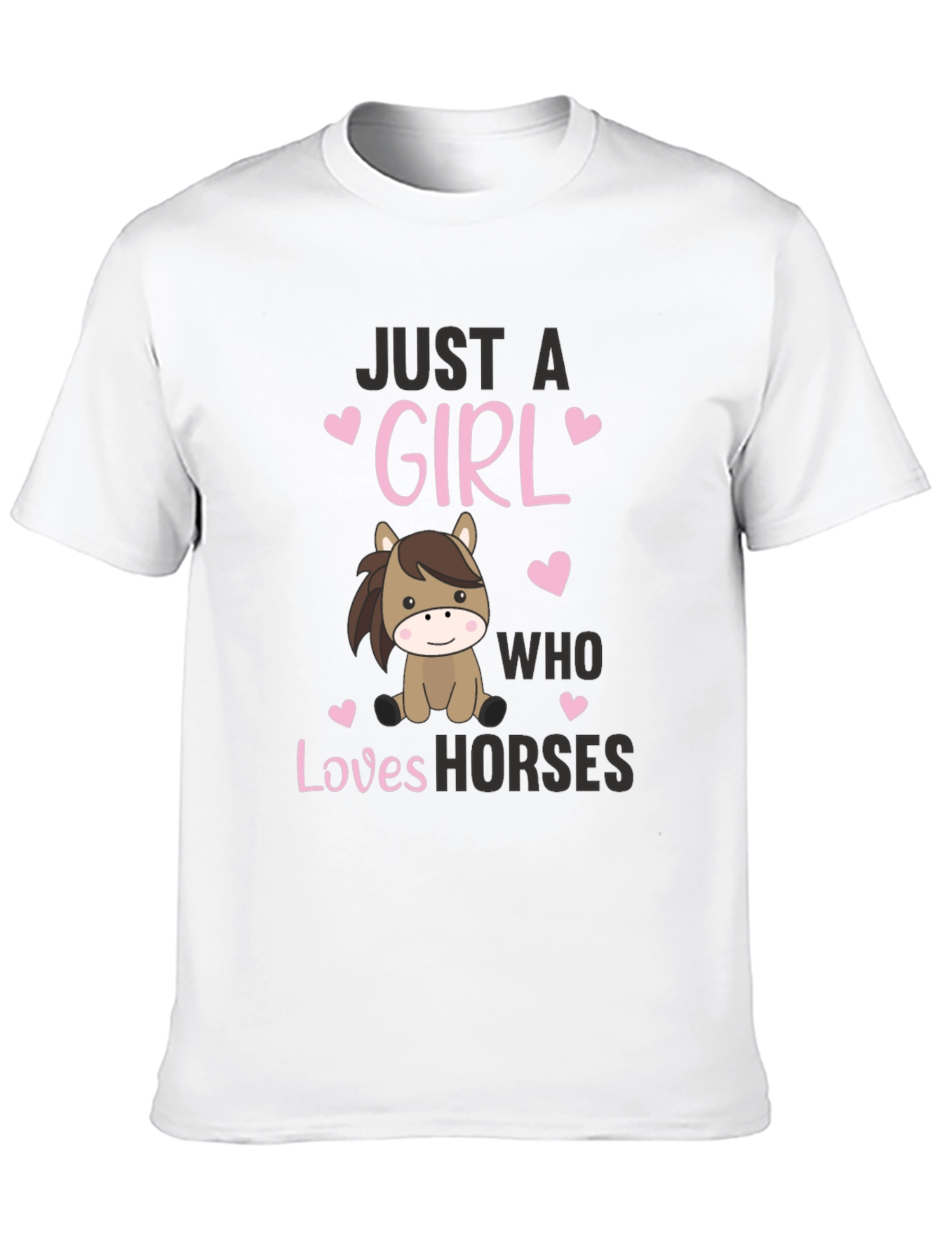 Just a Girl Who Loves Horses Graphic Tee