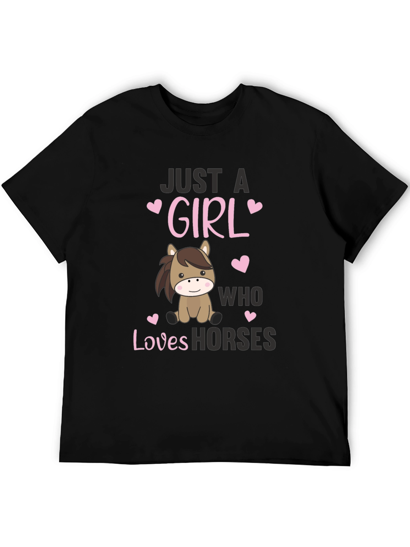 Just a Girl Who Loves Horses Graphic Tee