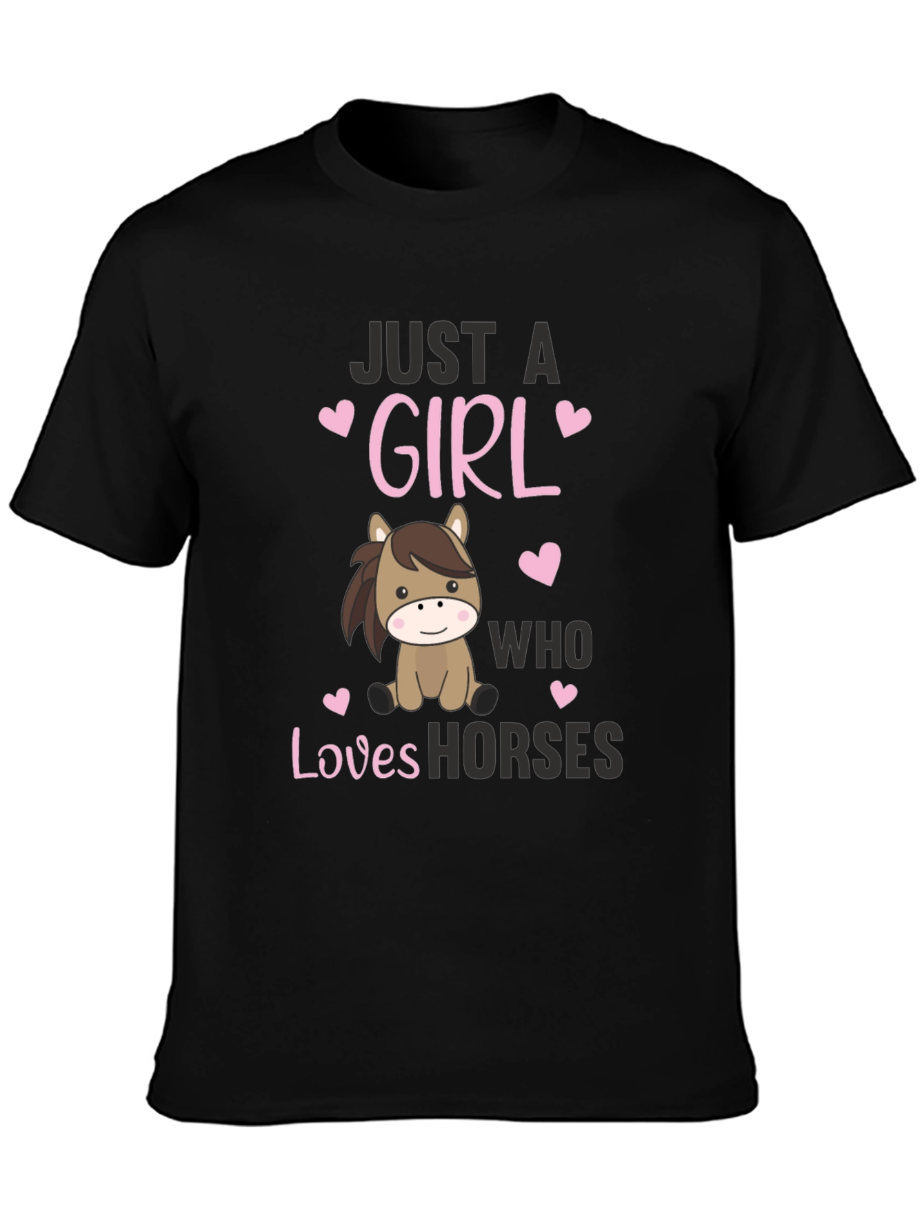 Just a Girl Who Loves Horses Graphic Tee
