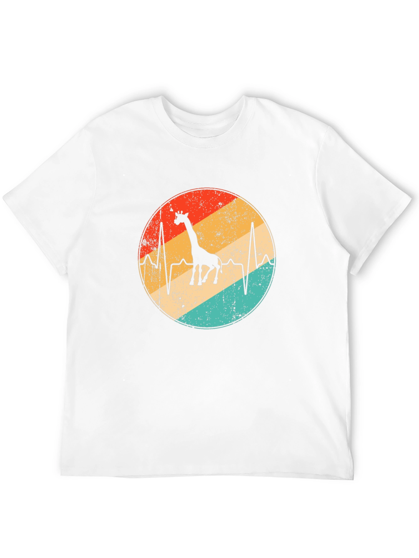 Giraffe Heartbeat Graphic Tee