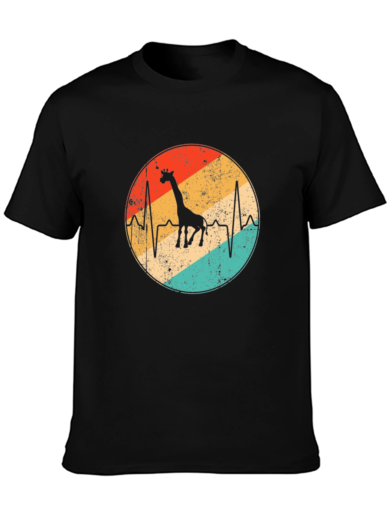 Giraffe Heartbeat Graphic Tee