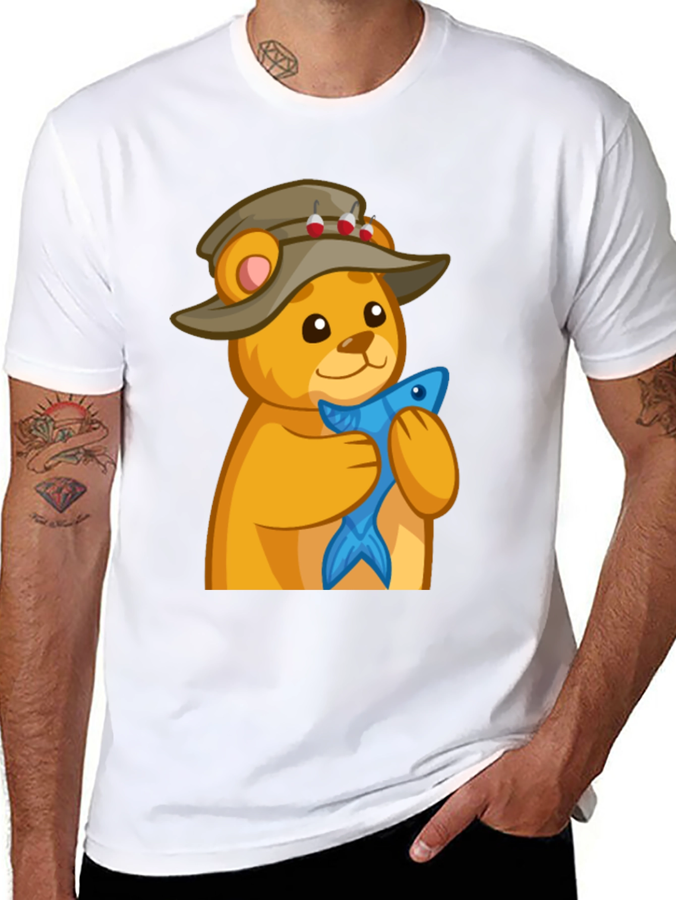 Fishing Bear T-Shirt