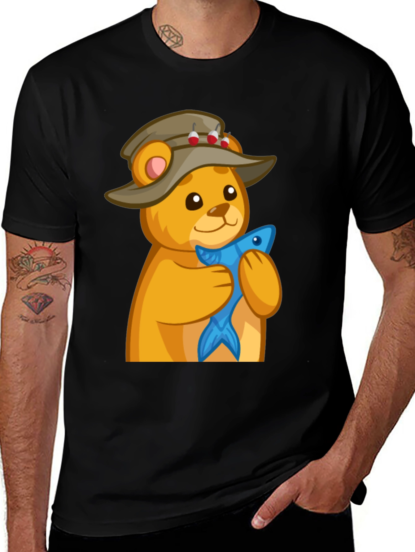 Fishing Bear T-Shirt