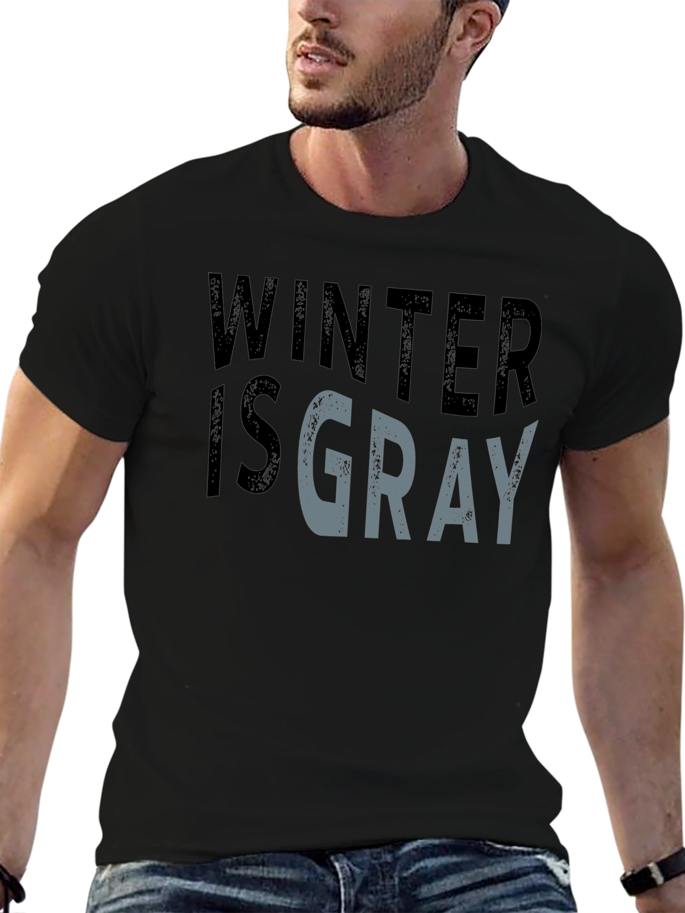 Winter is Gray Graphic Tee - Soft Cotton Blend