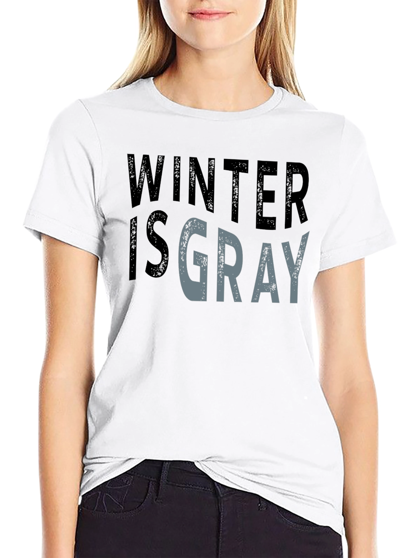 Winter is Gray Graphic Tee - Soft Cotton Blend