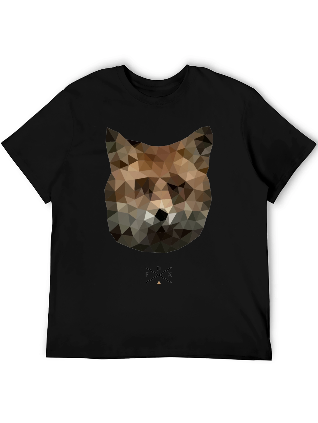 Geometric Fox Graphic T-Shirt - Modern Animal Tee