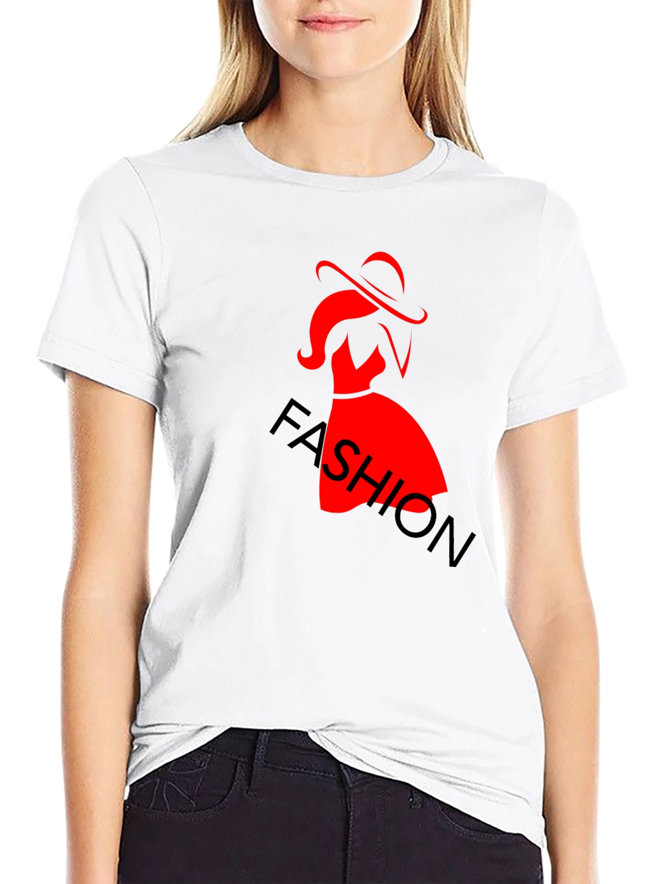 Fashion Tee: Stylish Silhouette Graphic Print