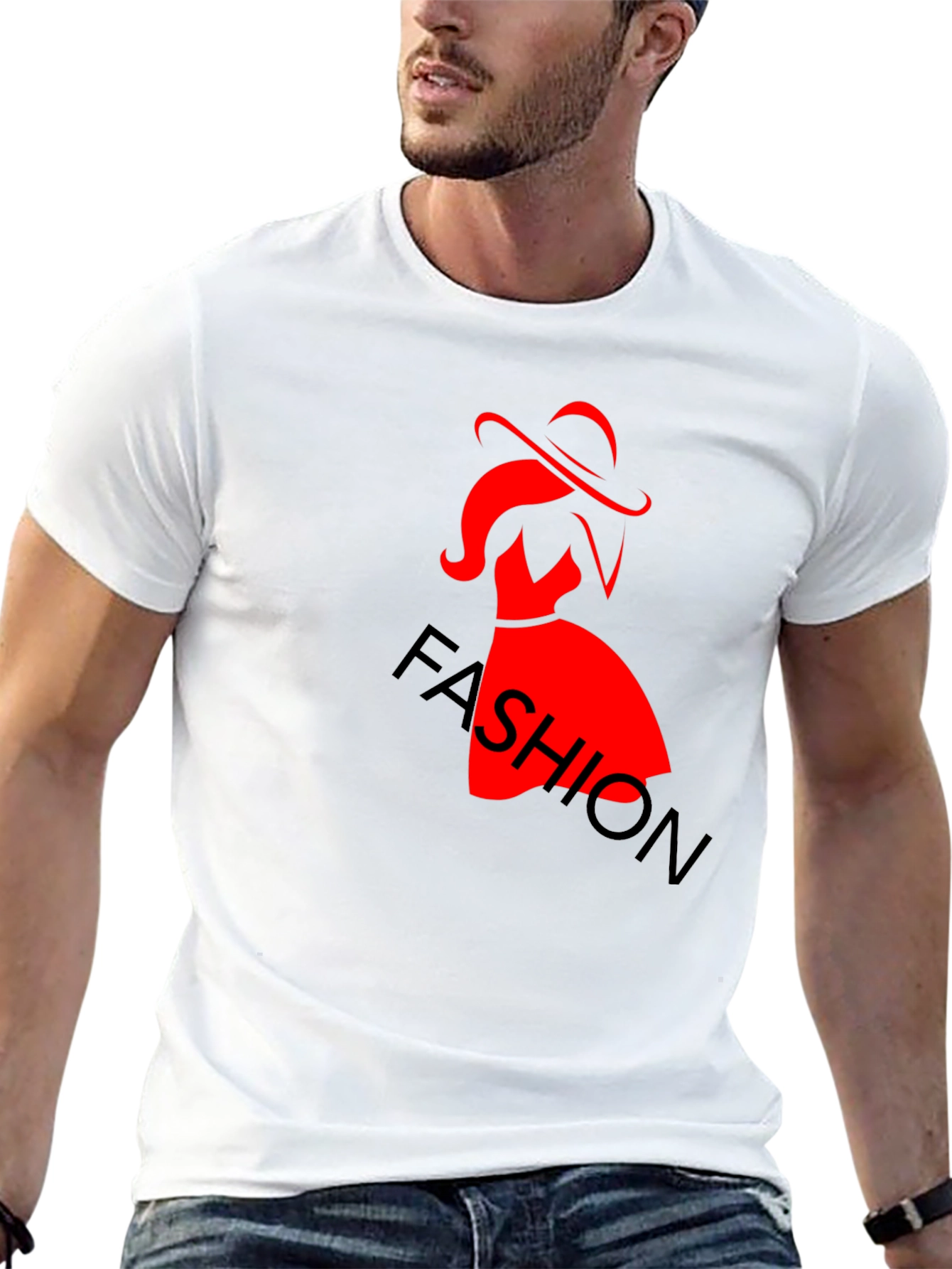 Fashion Tee: Stylish Silhouette Graphic Print
