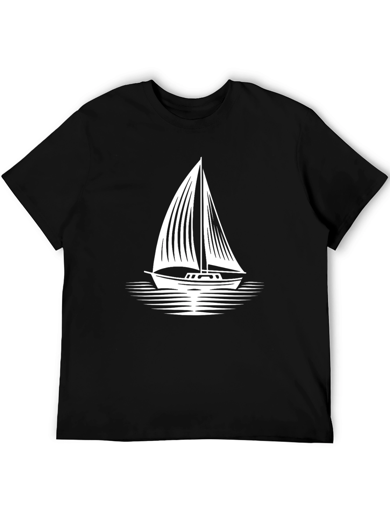 Black Sailboat Graphic Tee