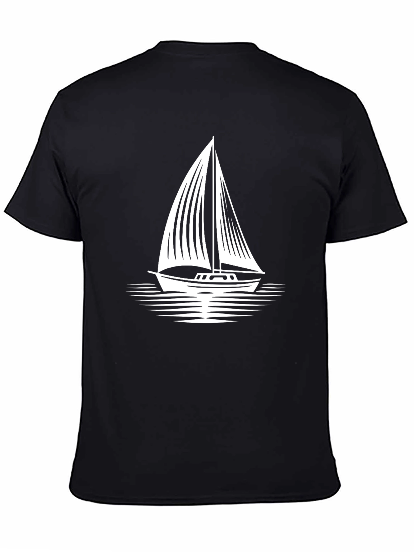 Black Sailboat Graphic Tee