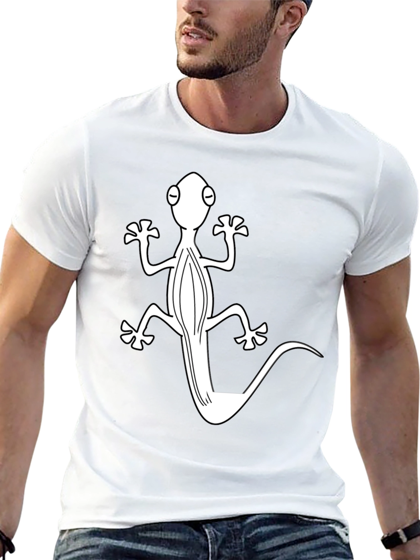 Gecko Graphic Tee - Cool Reptile Design T-Shirt