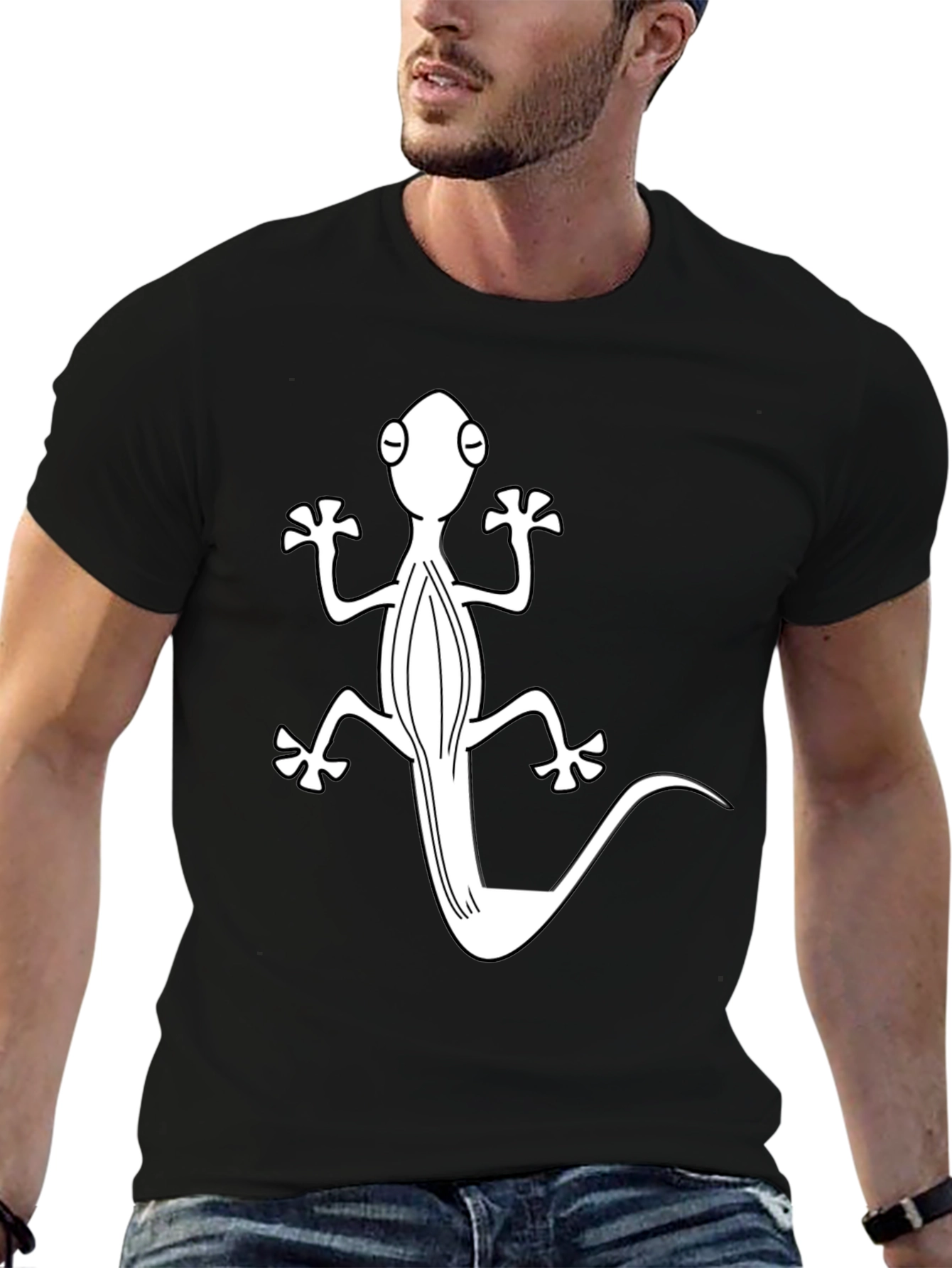 Gecko Graphic Tee - Cool Reptile Design T-Shirt