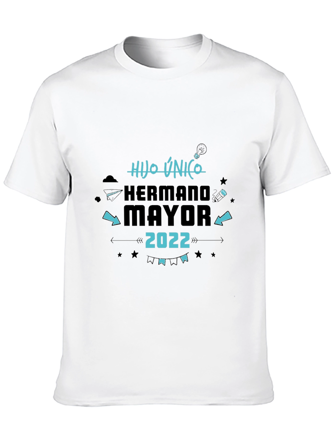 Hijo Unico Hermano Mayor 2022 Black T-Shirt