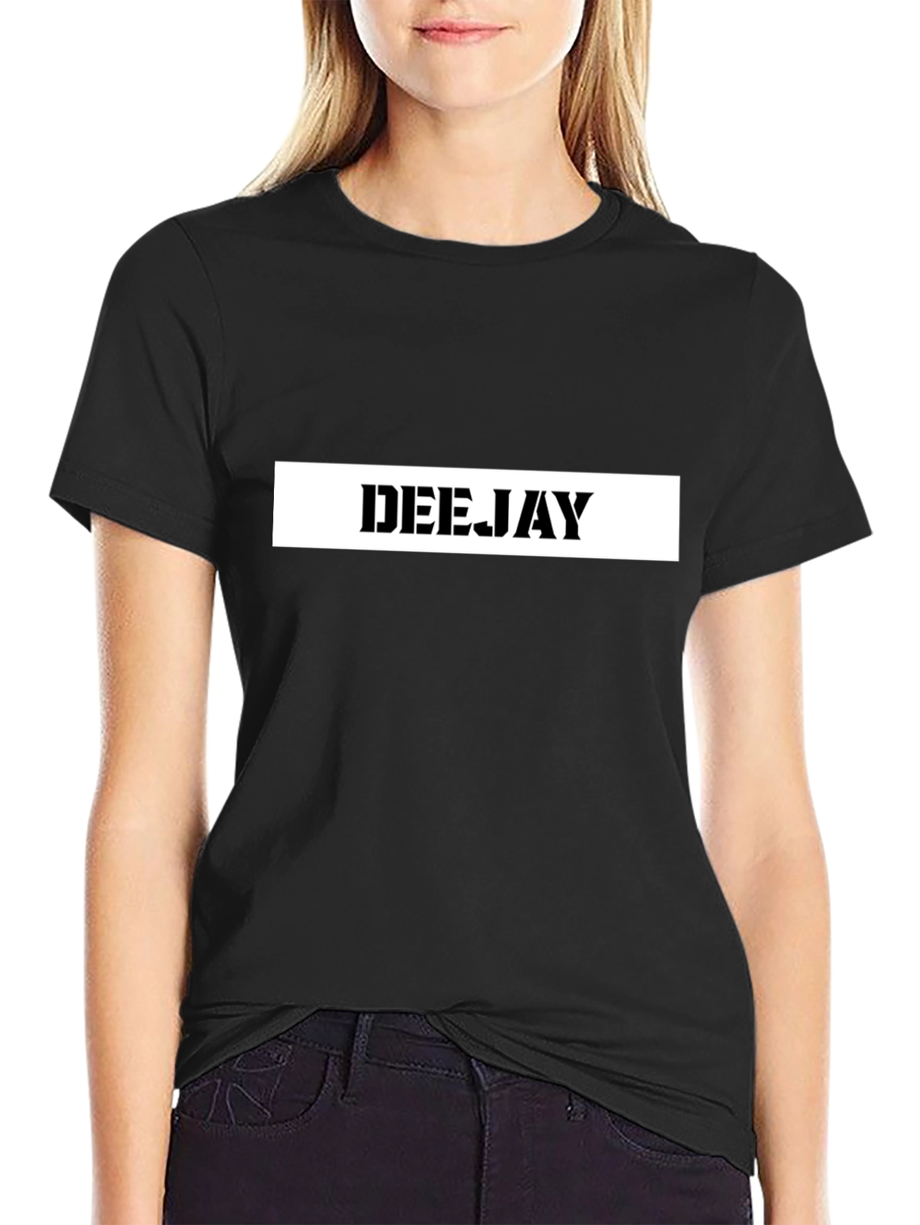 DEEJAY Black T-Shirt
