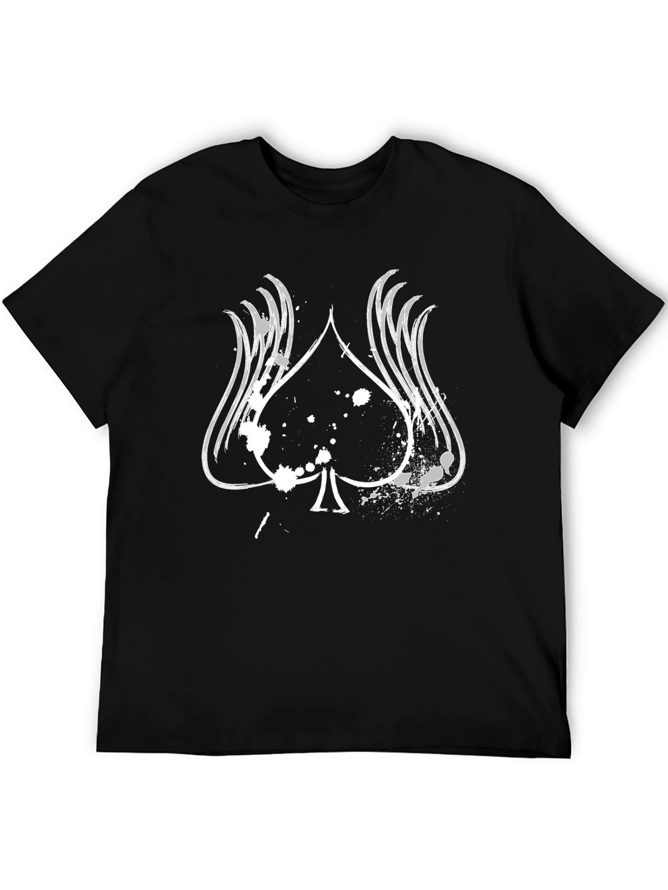 Spade Graphic Tee - Stylish Black Cotton Shirt
