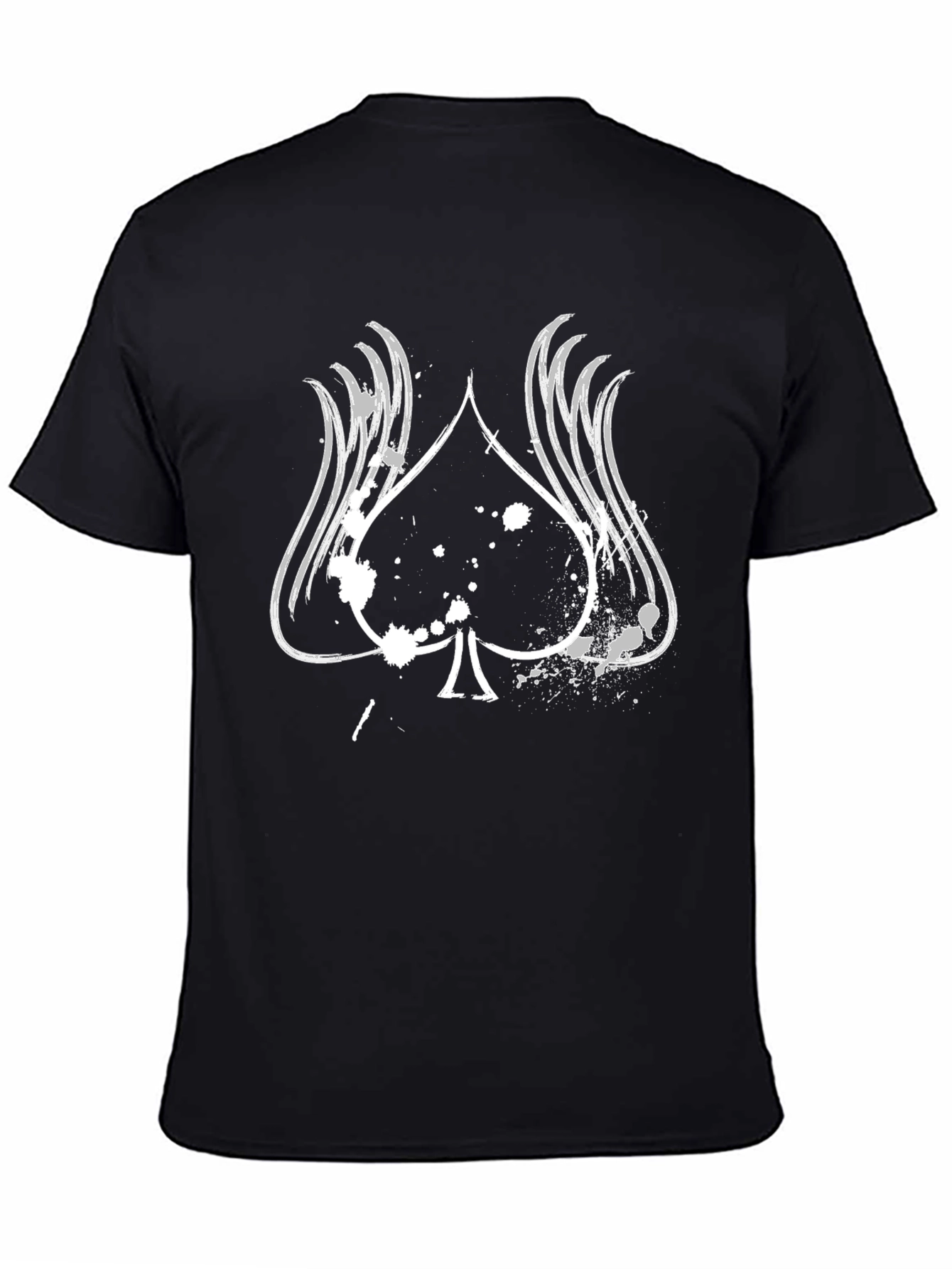 Spade Graphic Tee - Stylish Black Cotton Shirt