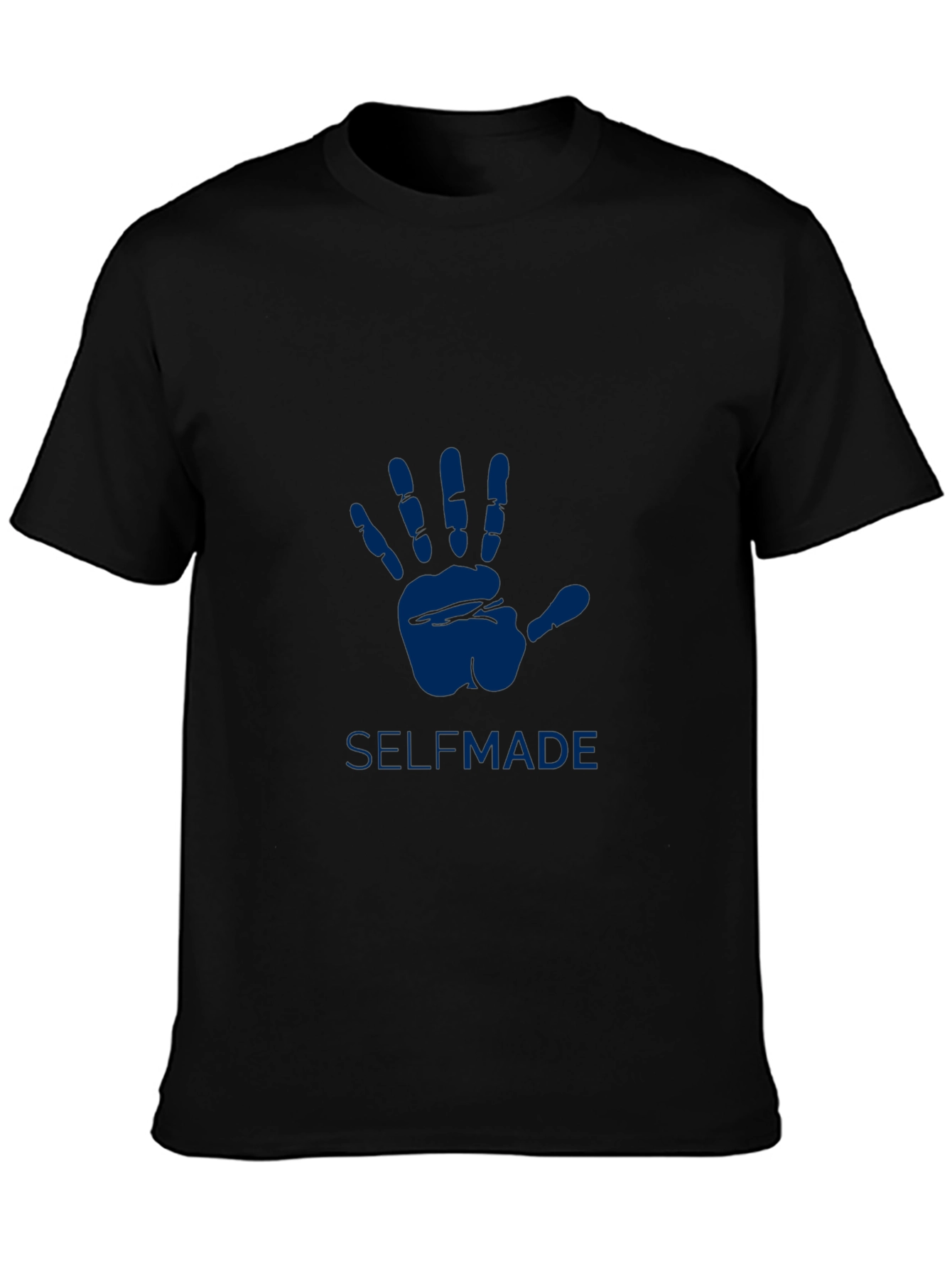 Selfmade Black T-Shirt with Hand Design