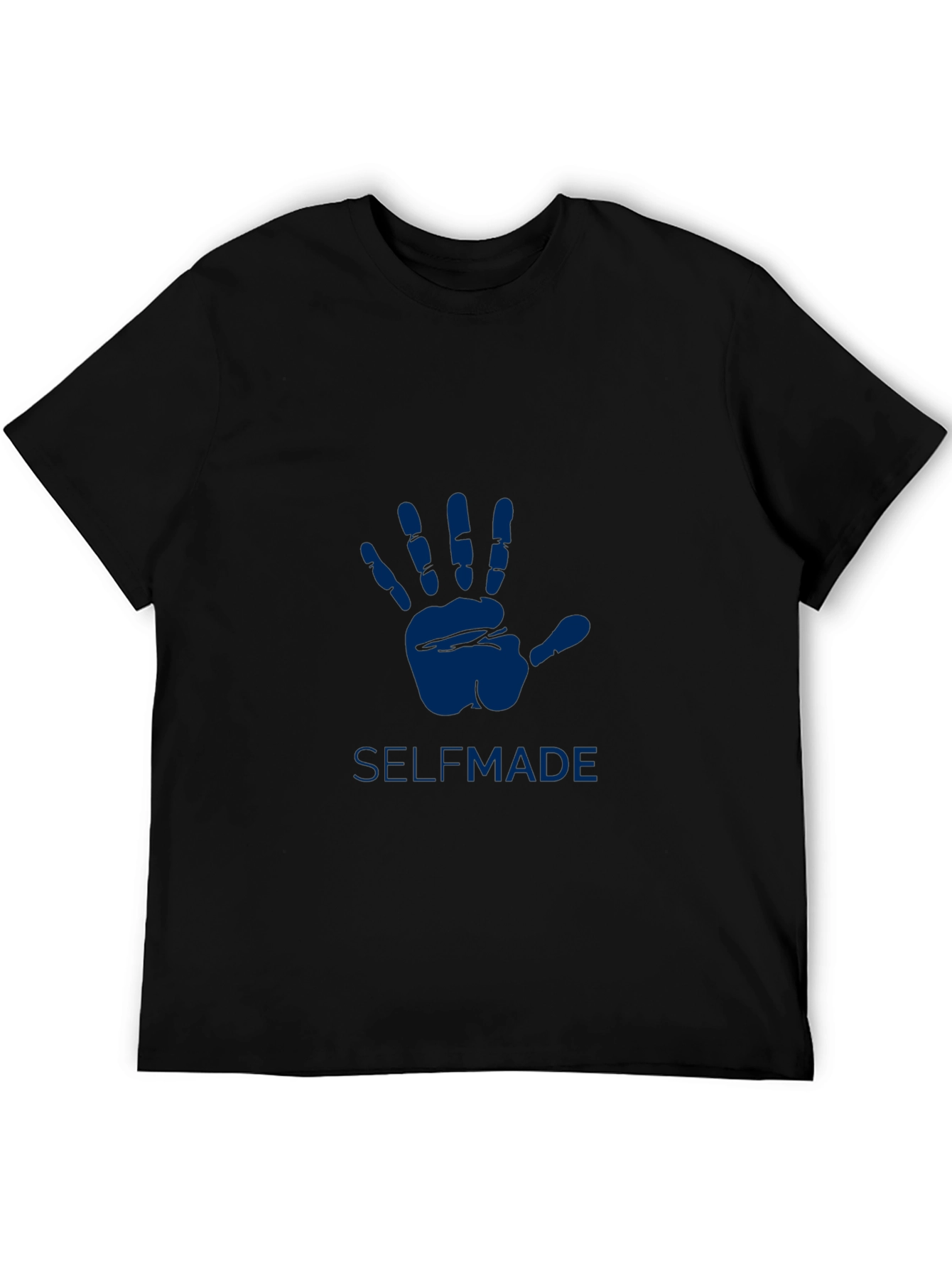 Selfmade Black T-Shirt with Hand Design