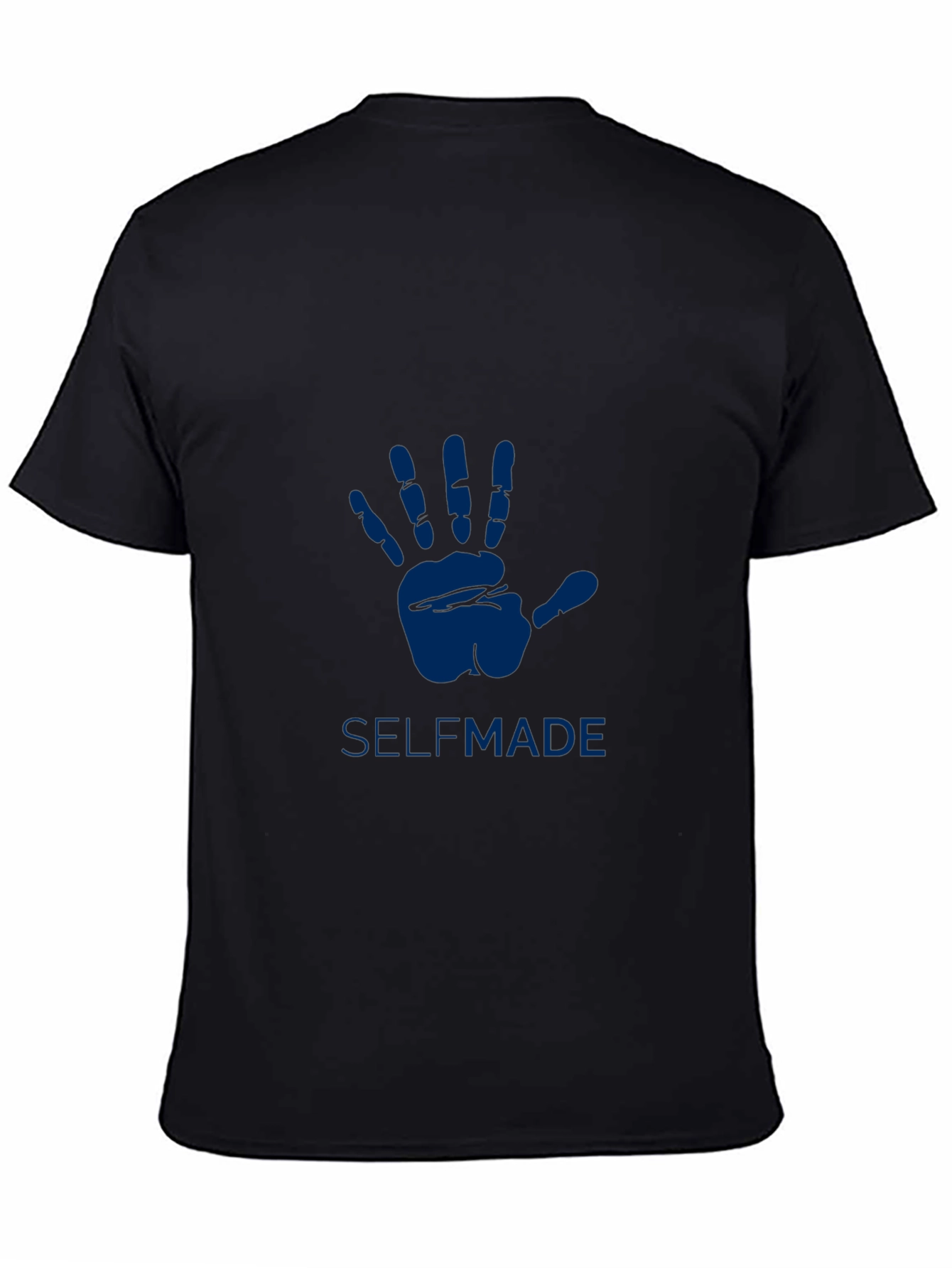 Selfmade Black T-Shirt with Hand Design