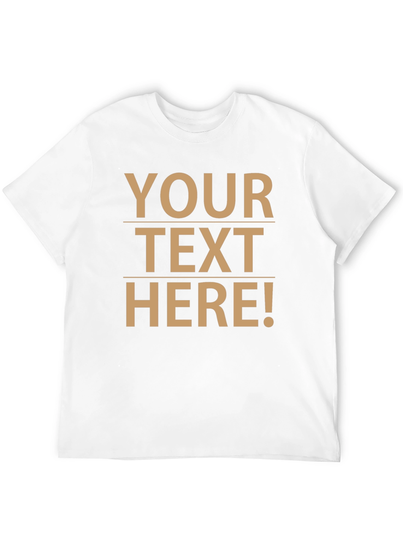 Customizable Text Black T-Shirt