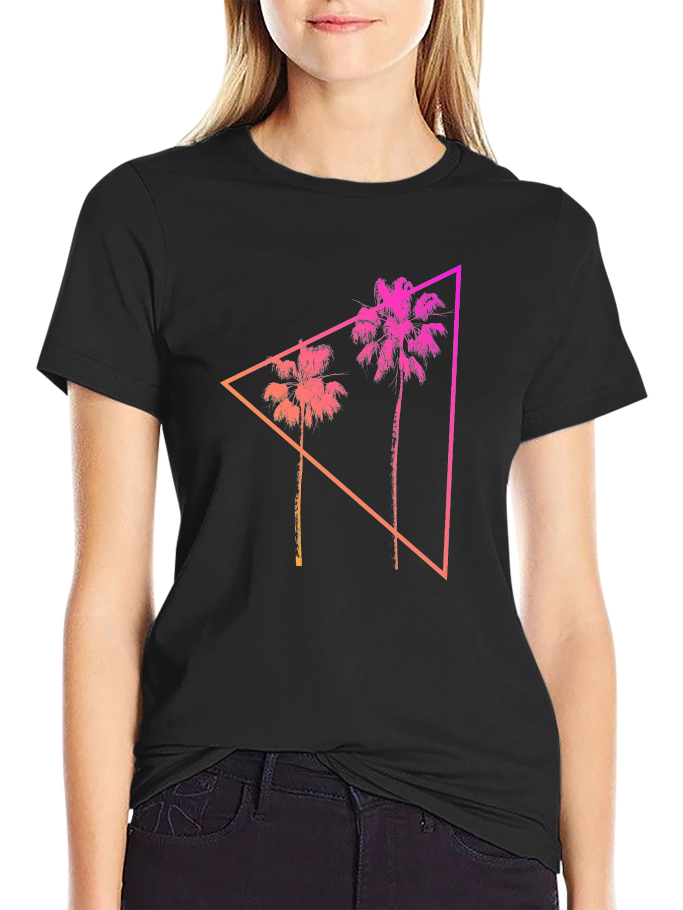 Retro Palm Triangle T-Shirt