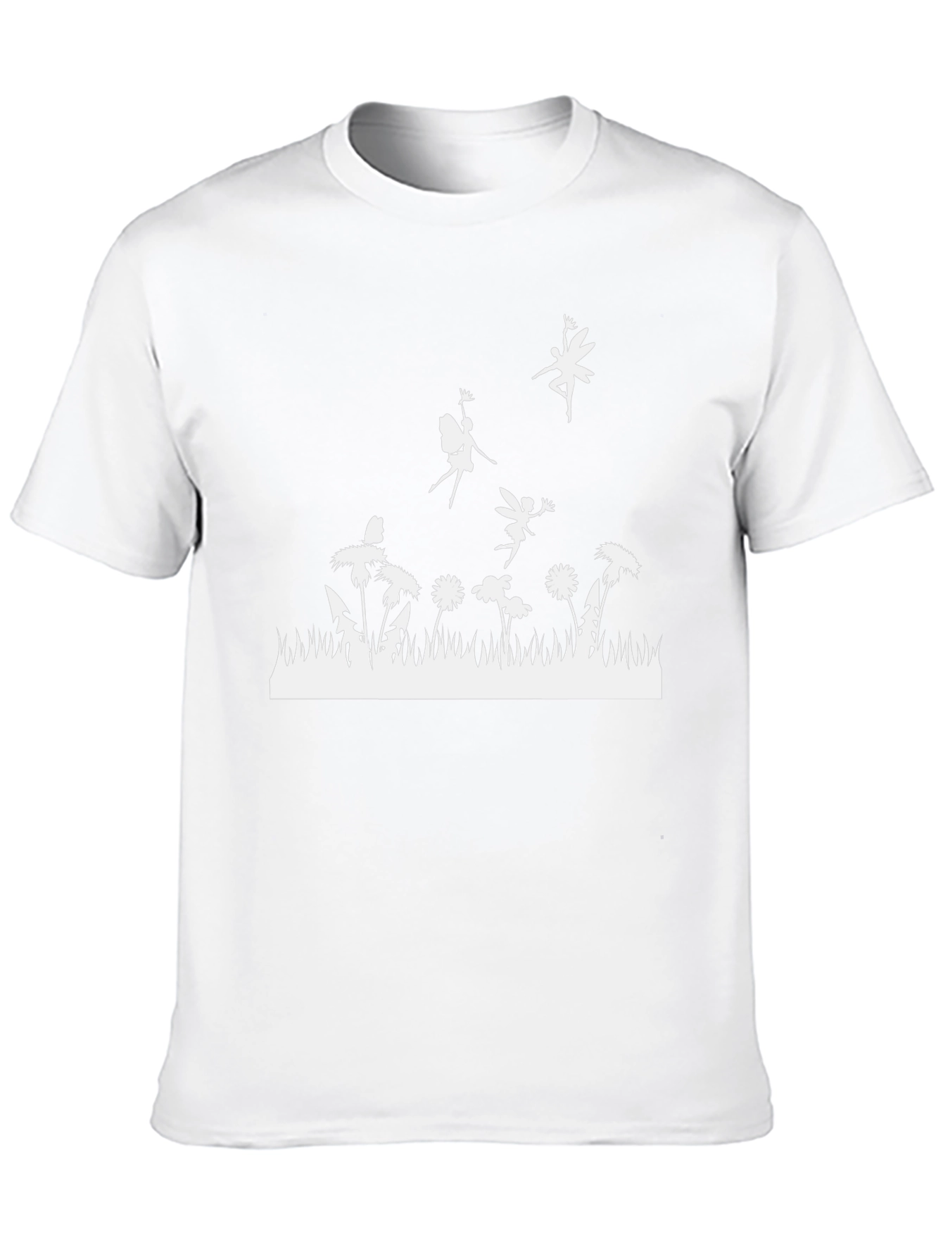 Fairy Meadow Graphic Tee - Black Cotton T-Shirt
